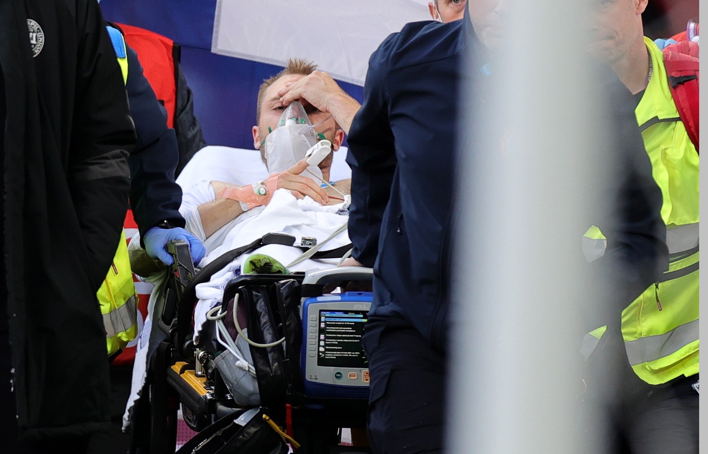 Christian Eriksen’s pulse had stopped during his rescue when Denmark played Finland in their Euro 2020 group match. Photo: EPA