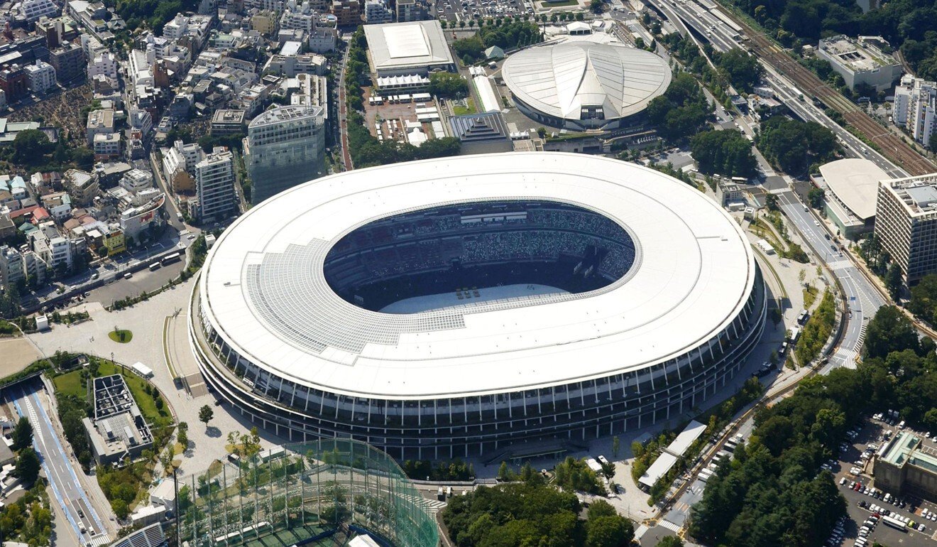 Tokyo's new National Stadium, the main venue of the Olympics and Paralympics. Photo: Kyodo