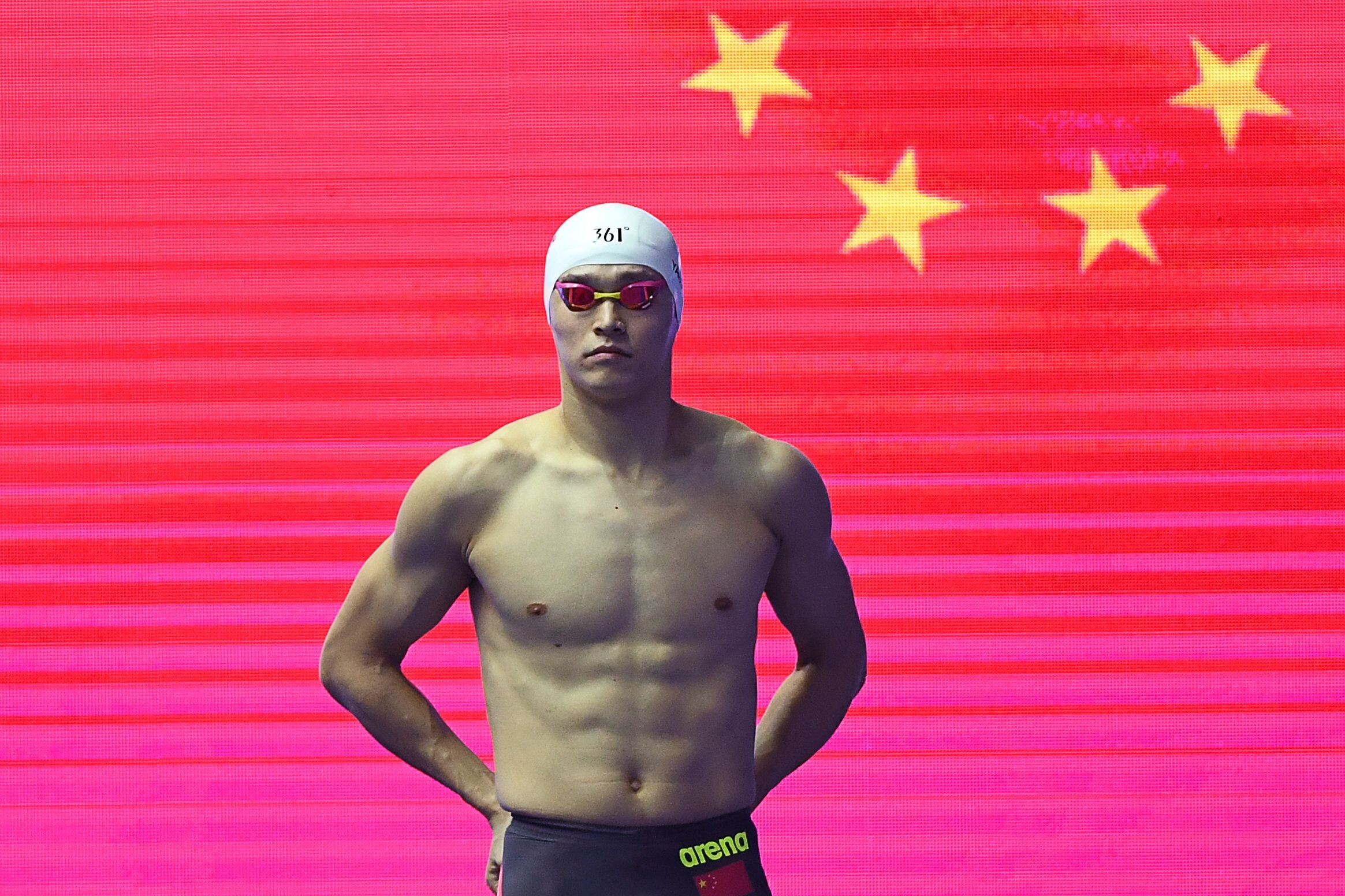 China’s Sun Yang prepares for the final of the men’s 800m freestyle at the 2019 world championships in South Korea. Photo: AFP