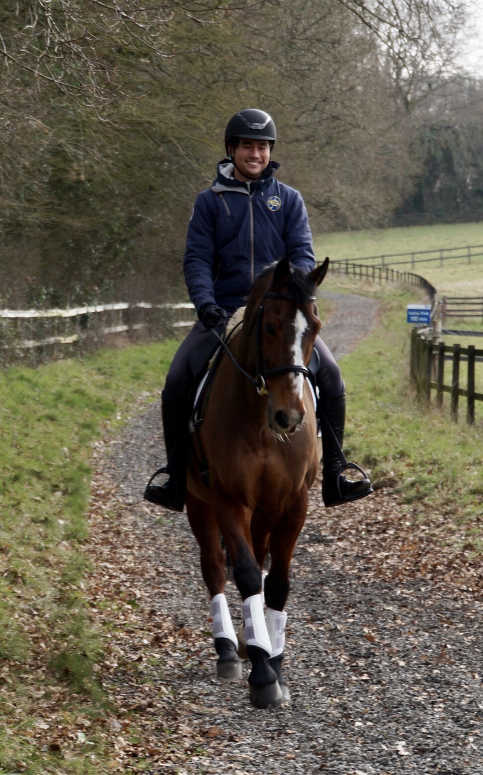 Thomas Heffernan Ho with Tayberry, who will be his partner in the Tokyo Olympics eventing competition. Photo: HKEF
