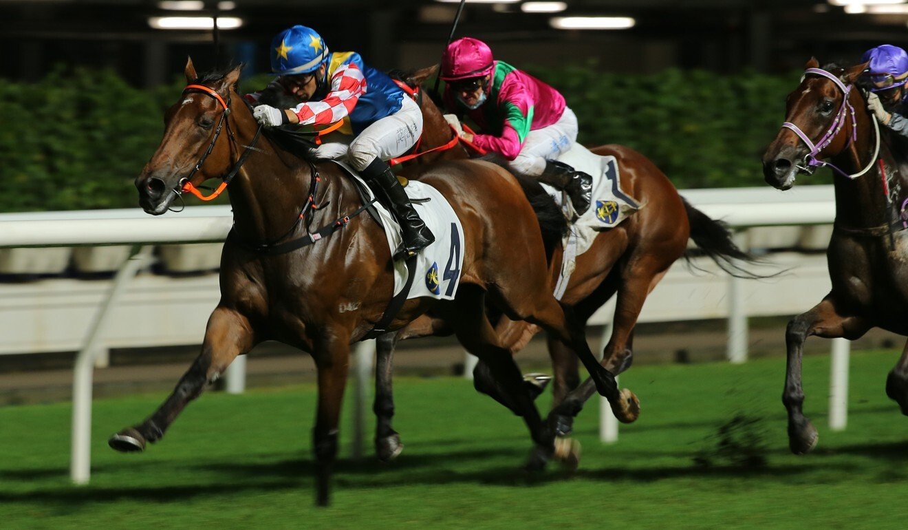 Joao Moreira drives Telecom Fighters to victory last start.