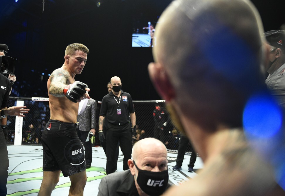 Conor McGregor talks trash, throws kick at Dustin Poirier before UFC 264 -  The Boston Globe