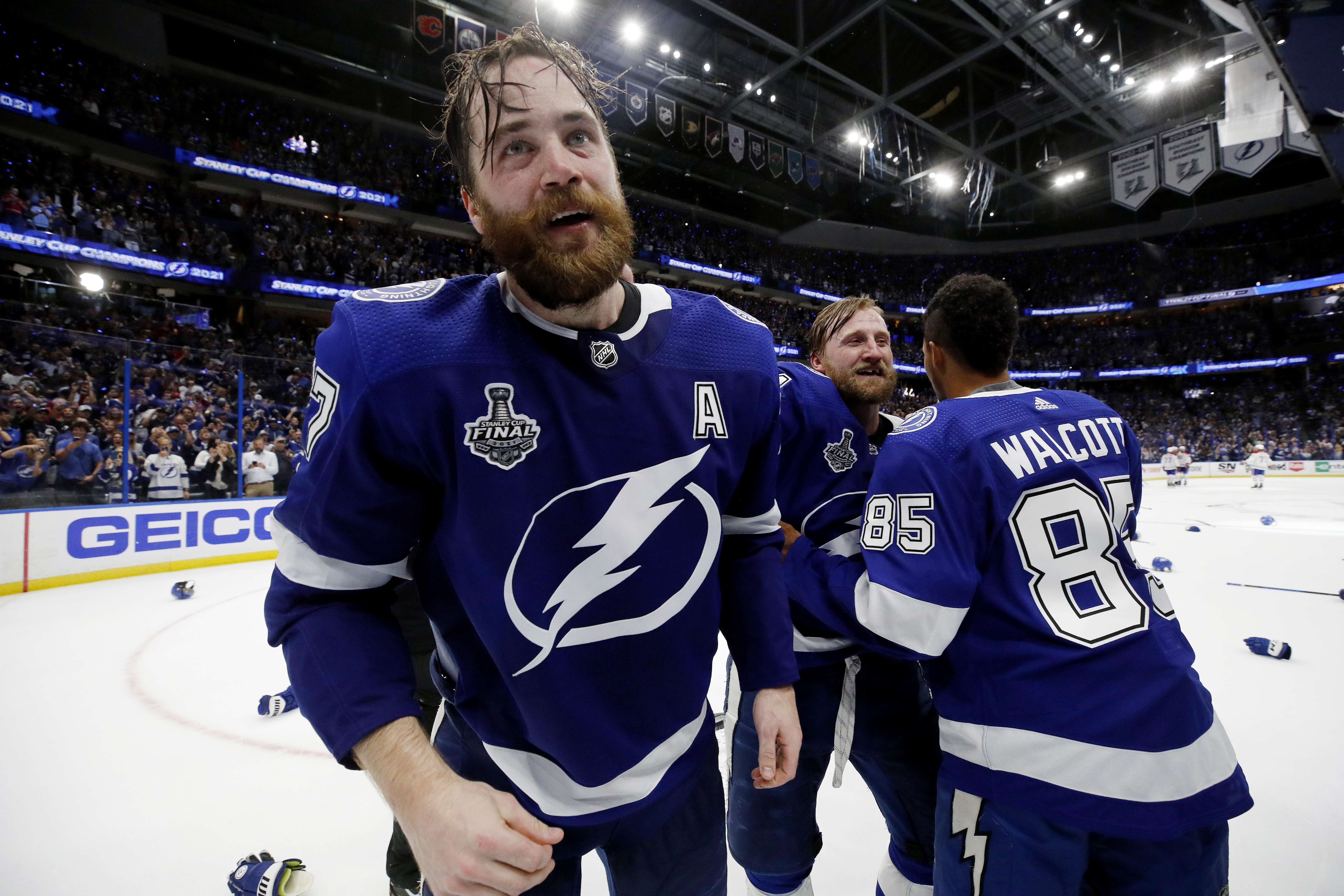 Victor Hedman and the Tampa Bay Lightning have repeated as NHL champions, winning the Stanley Cup at their home arena in Florida. Photo: AFP