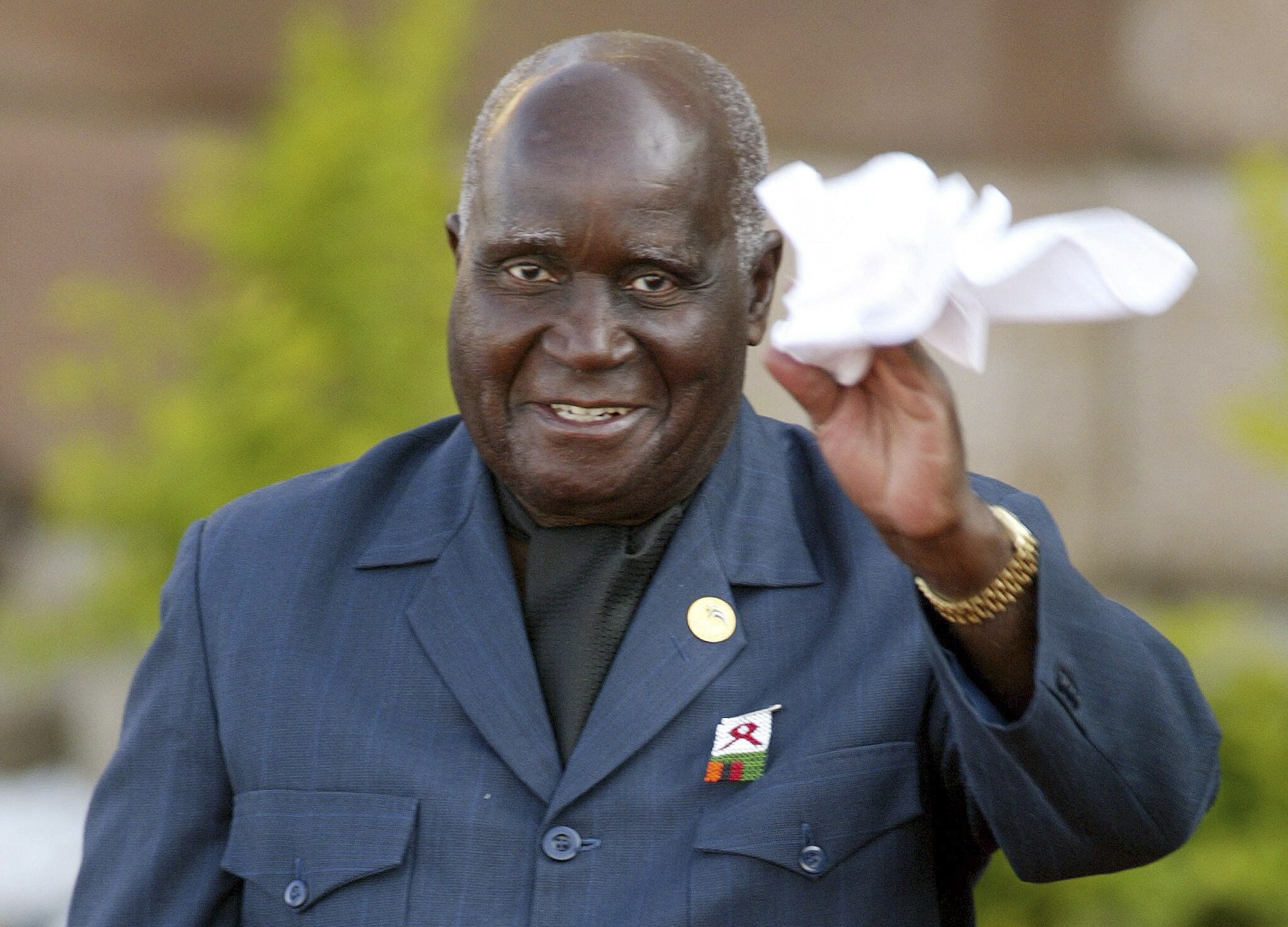 Former Zambian president Kenneth Kaunda was laid to rest at the country’s presidential burial site on Wednesday. Photo: EPA-EFE