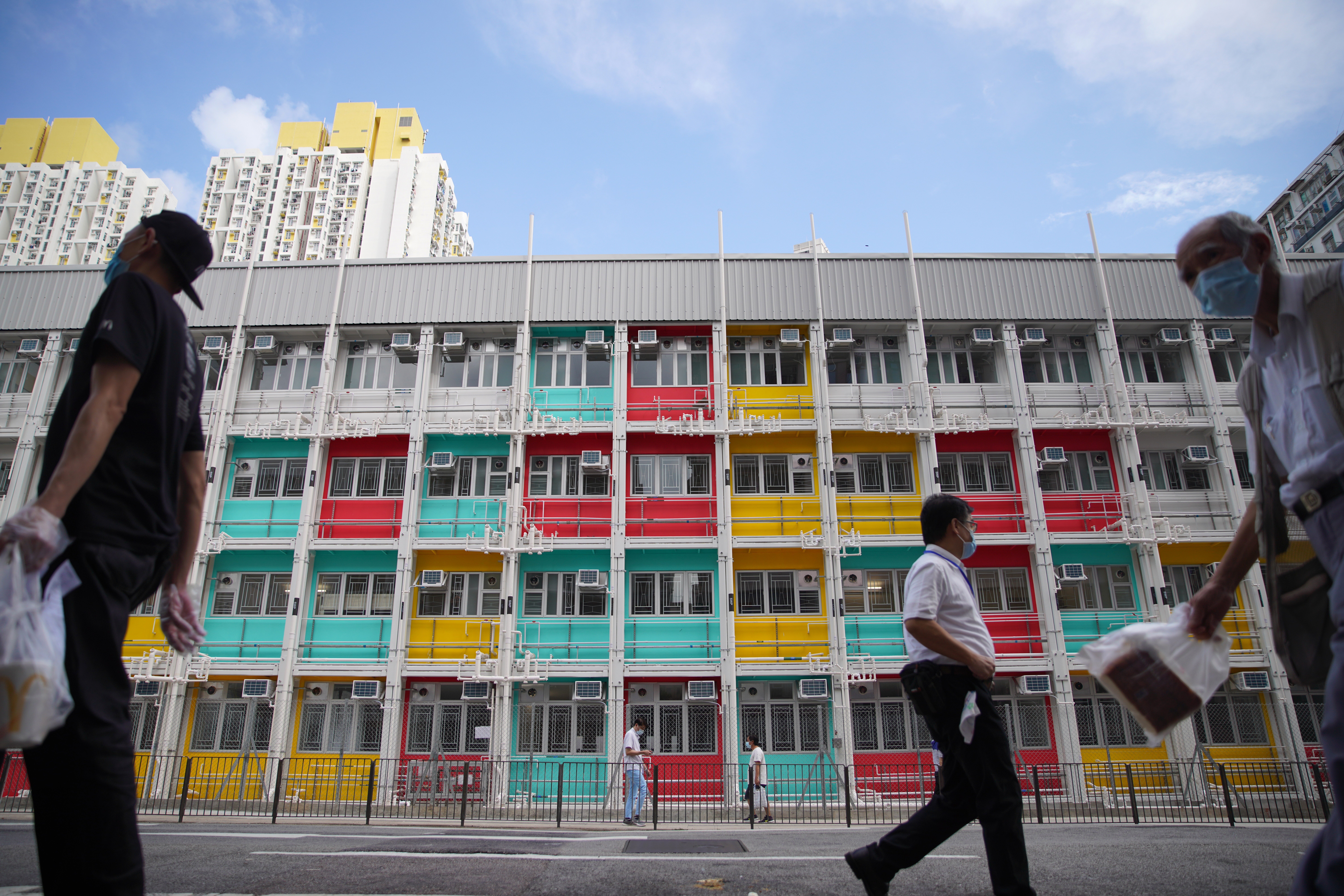 A transitional housing project on Nam Cheong Street in Shek Kip Mei. Photo: Winson Wong