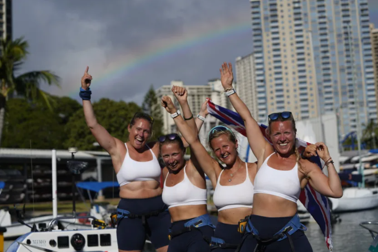 Pacific rowing world record smashed by four women relying on