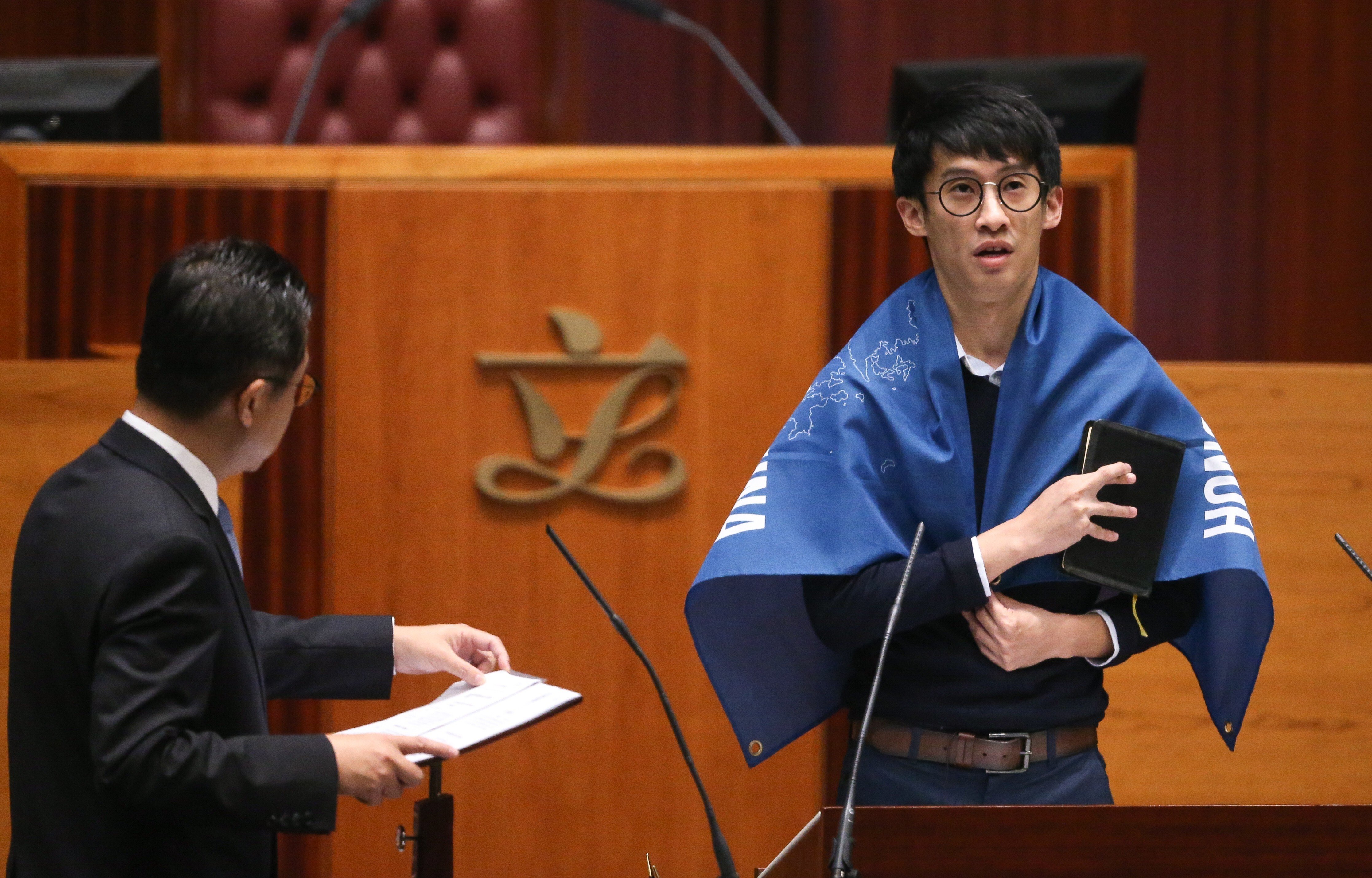 Sixtus Baggio Leung was one of the Hong Kong opposition lawmakers involved in the Legislative Council oath-taking saga of 2016. Photo: Sam Tsang