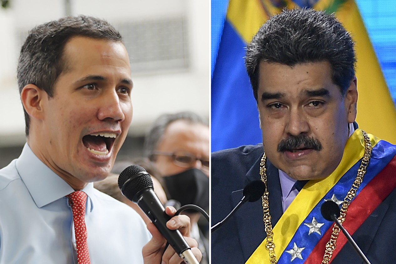 Juan Guaido (left) and Nicolas Maduro. Photo: AP
