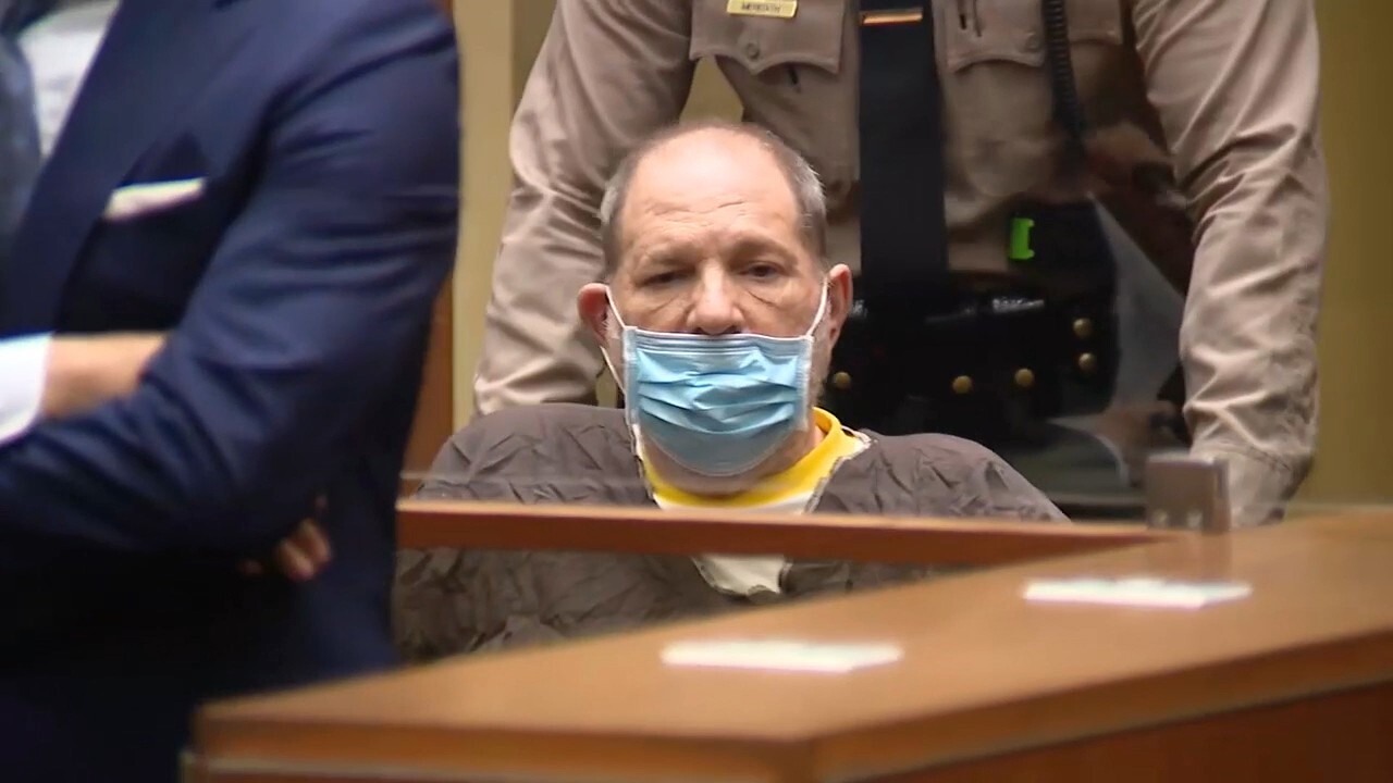 Harvey Weinstein in court in Los Angeles, California on Wednesday. Photo: KABC / AP