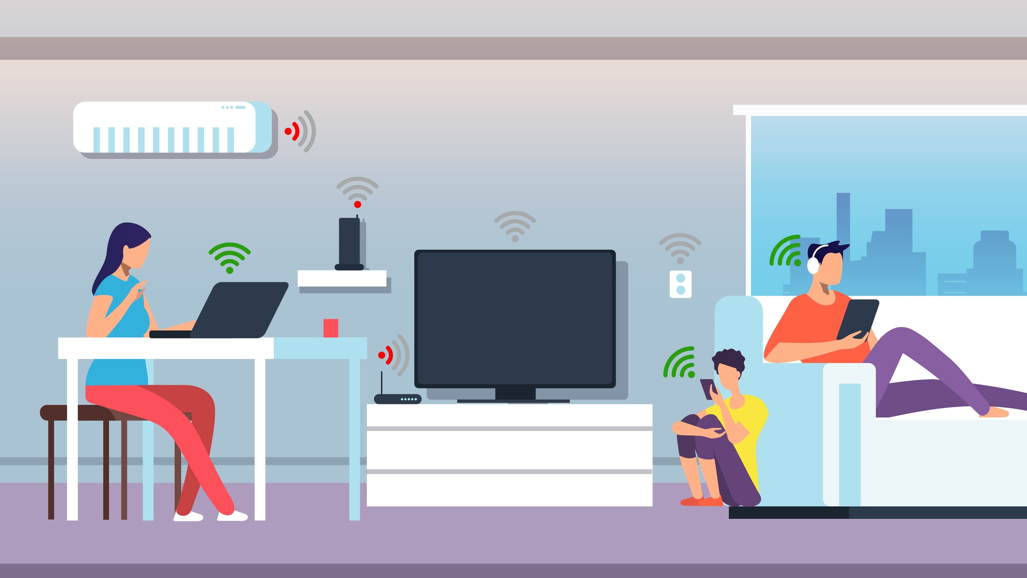 Fast, stable and reliable internet connections are becoming more important in the home as people rapidly integrate smart everyday physical objects, such as air conditioners, refrigerators and security cameras, which are embedded with sensors, software and other technology that can exchange data online, into their lives.