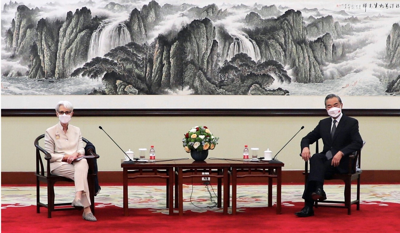 Washington focused on Wendy Sherman’s meeting with Foreign Minister Wang Yi. Photo: Reuters