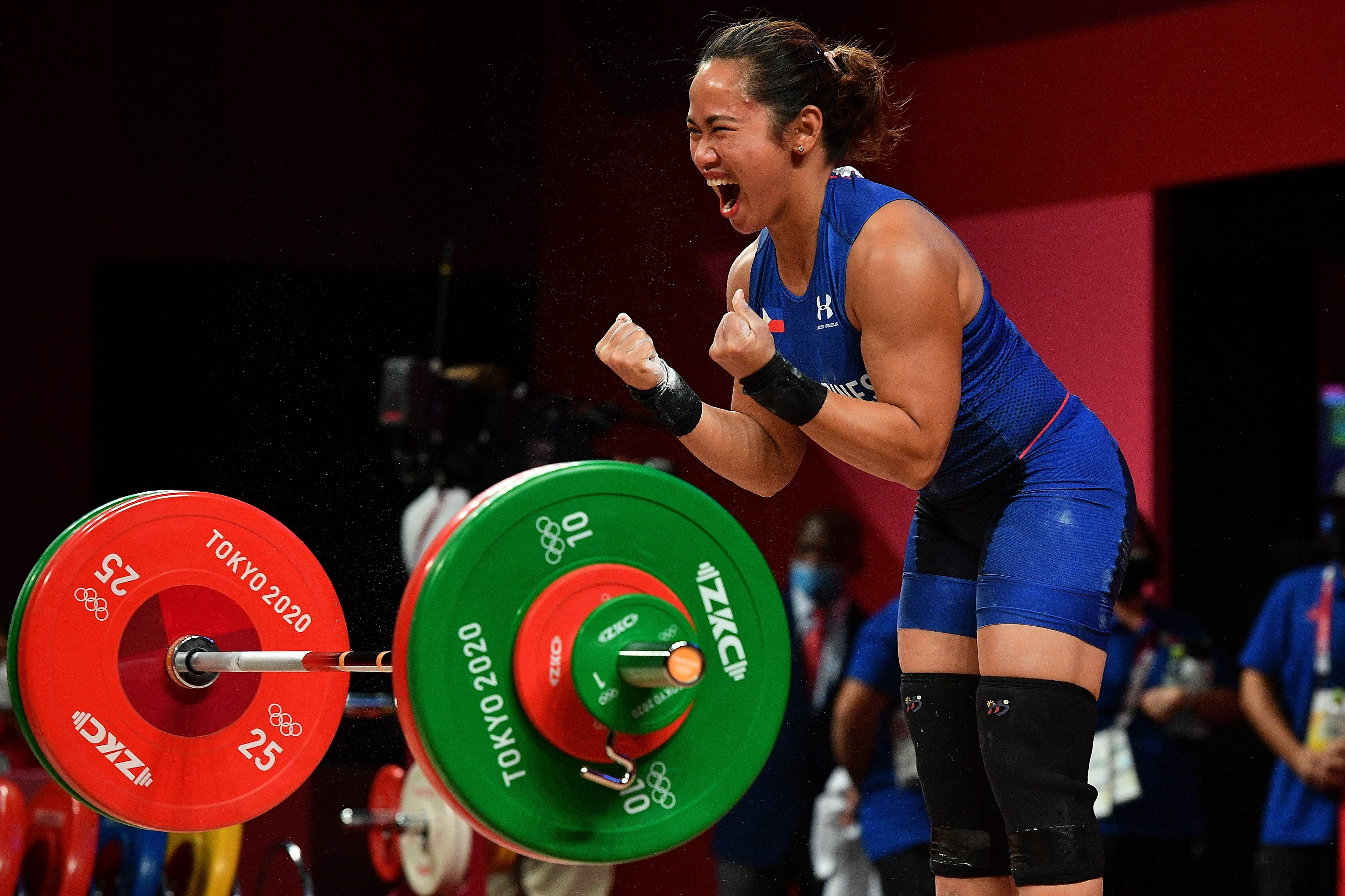lovende Følg os Som svar på Tokyo 2020: Hidilyn Diaz is Philippines' first Olympic gold medallist after  55kg weightlifting triumph | South China Morning Post