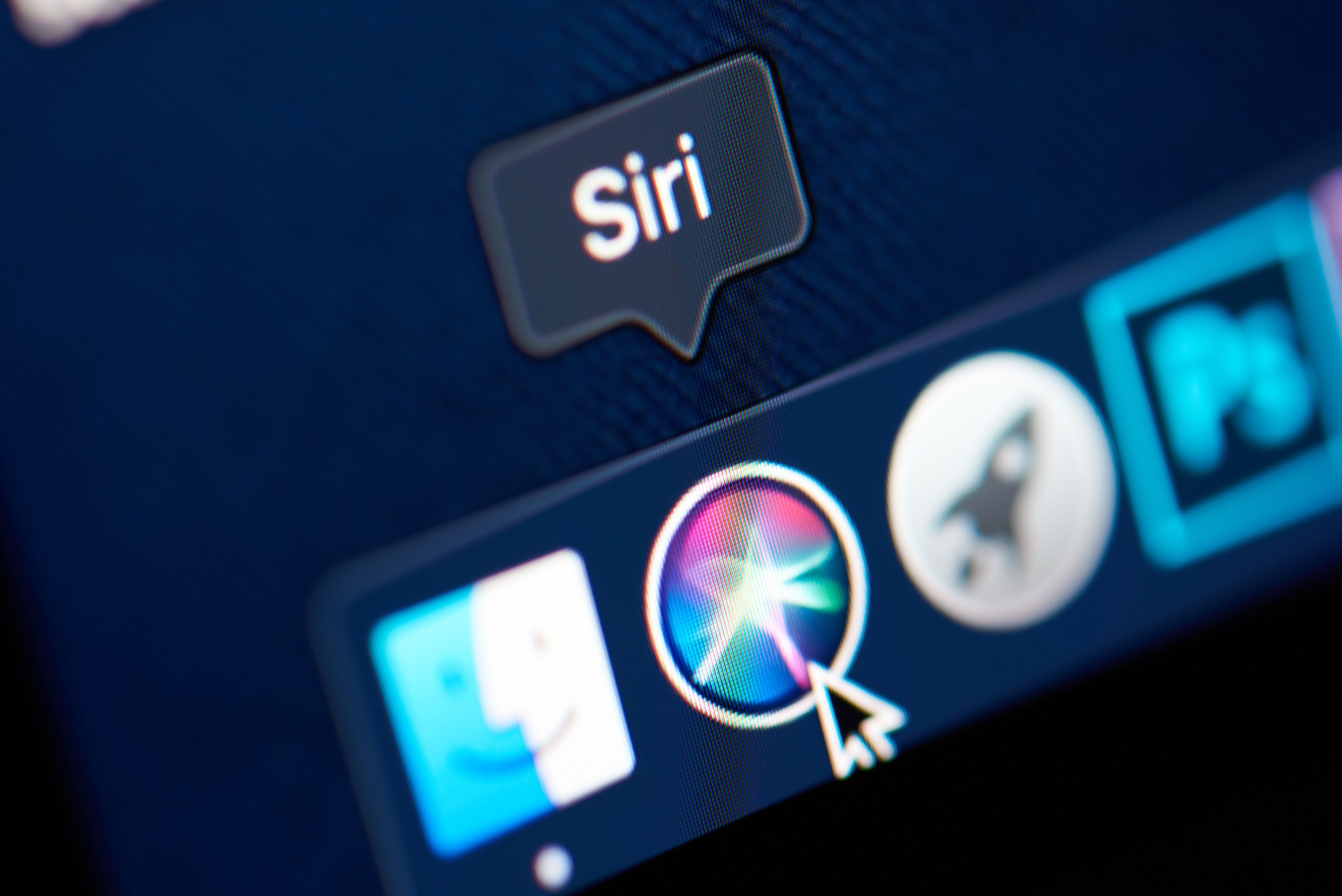 Siri icon on laptop screen. Photo: Shutterstock