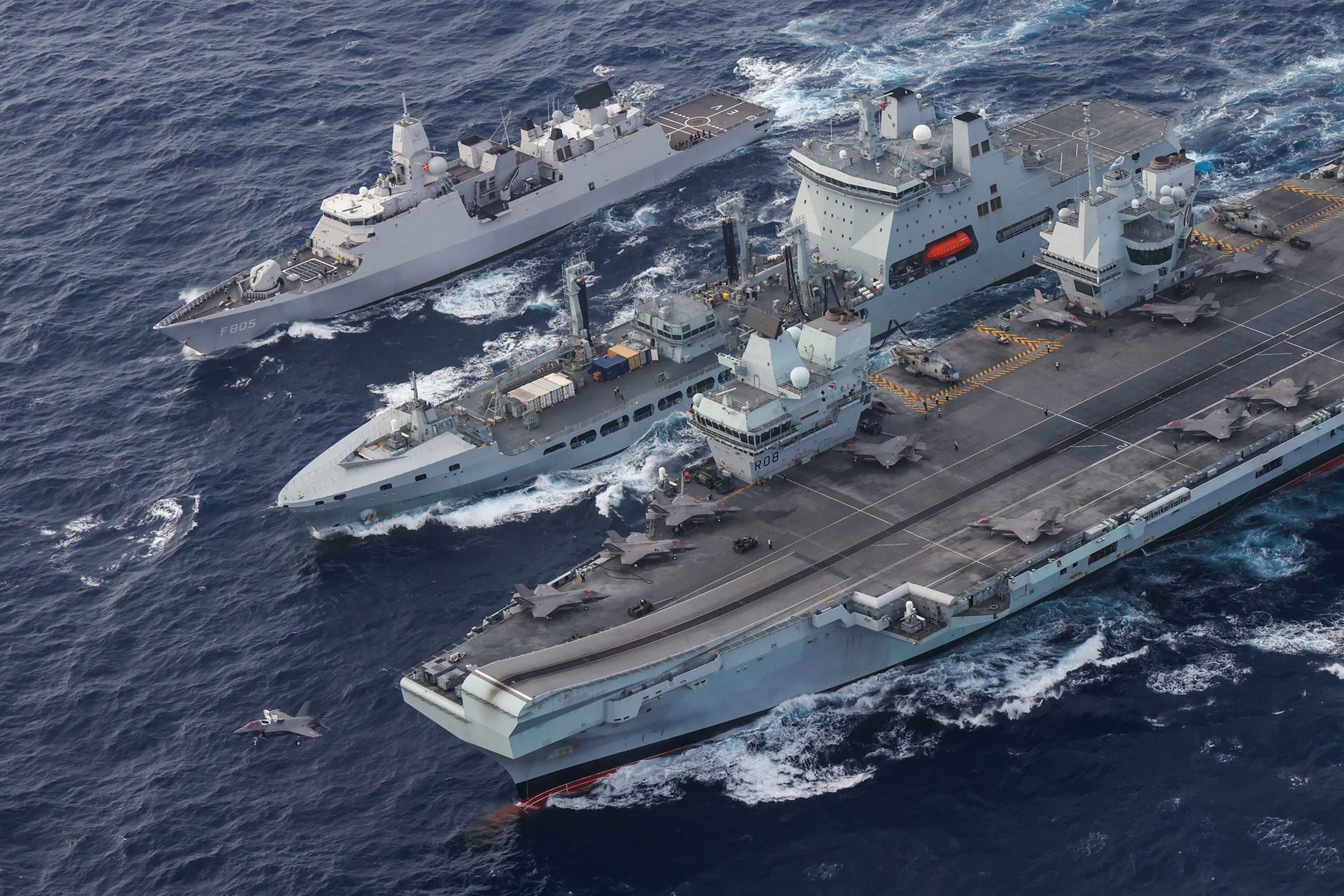 British navy 'shows global ambitions' with aircraft carrier's South China  Sea mission | South China Morning Post