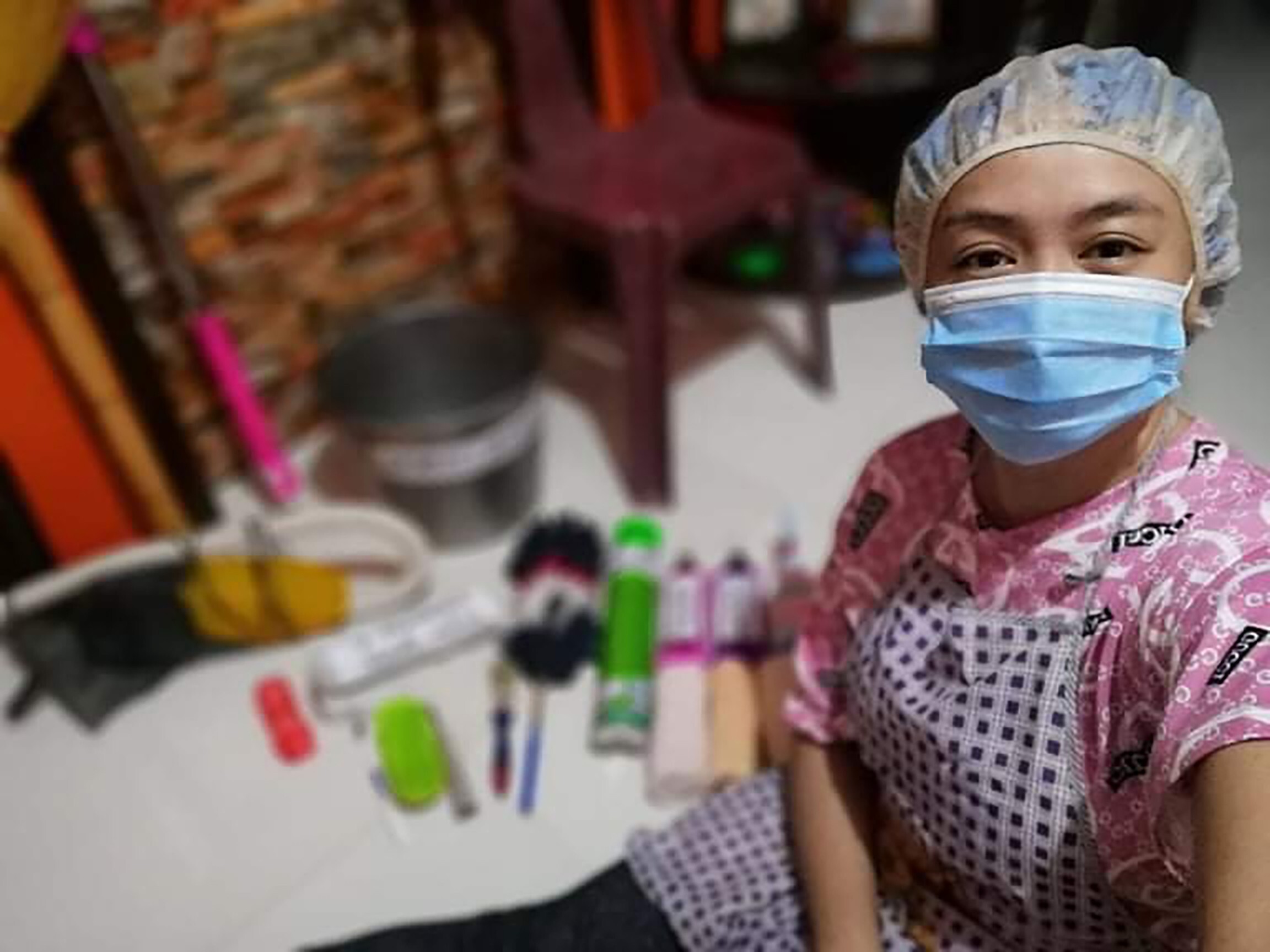 Aprilyn Racca trained in preparation to work as a domestic worker in Hong Kong, but the city’s latest travel updates, which do not recognise her vaccination in the Philippines, have left her feeling ‘hopeless’. Photo: Handout