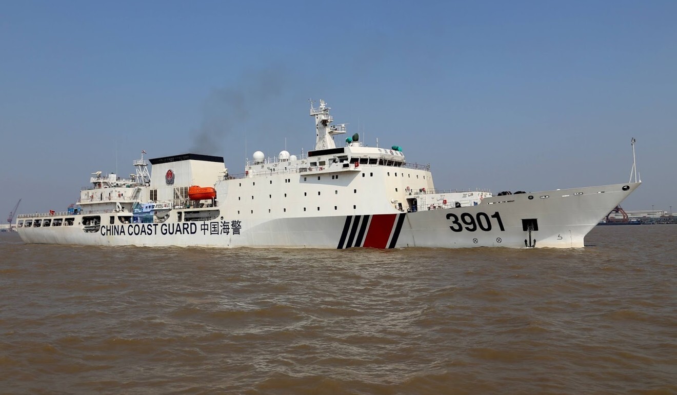 The 12,000-tonne China Coast Guard cutter 3901 is the world’s largest coastguard vessel. Photo: Handout