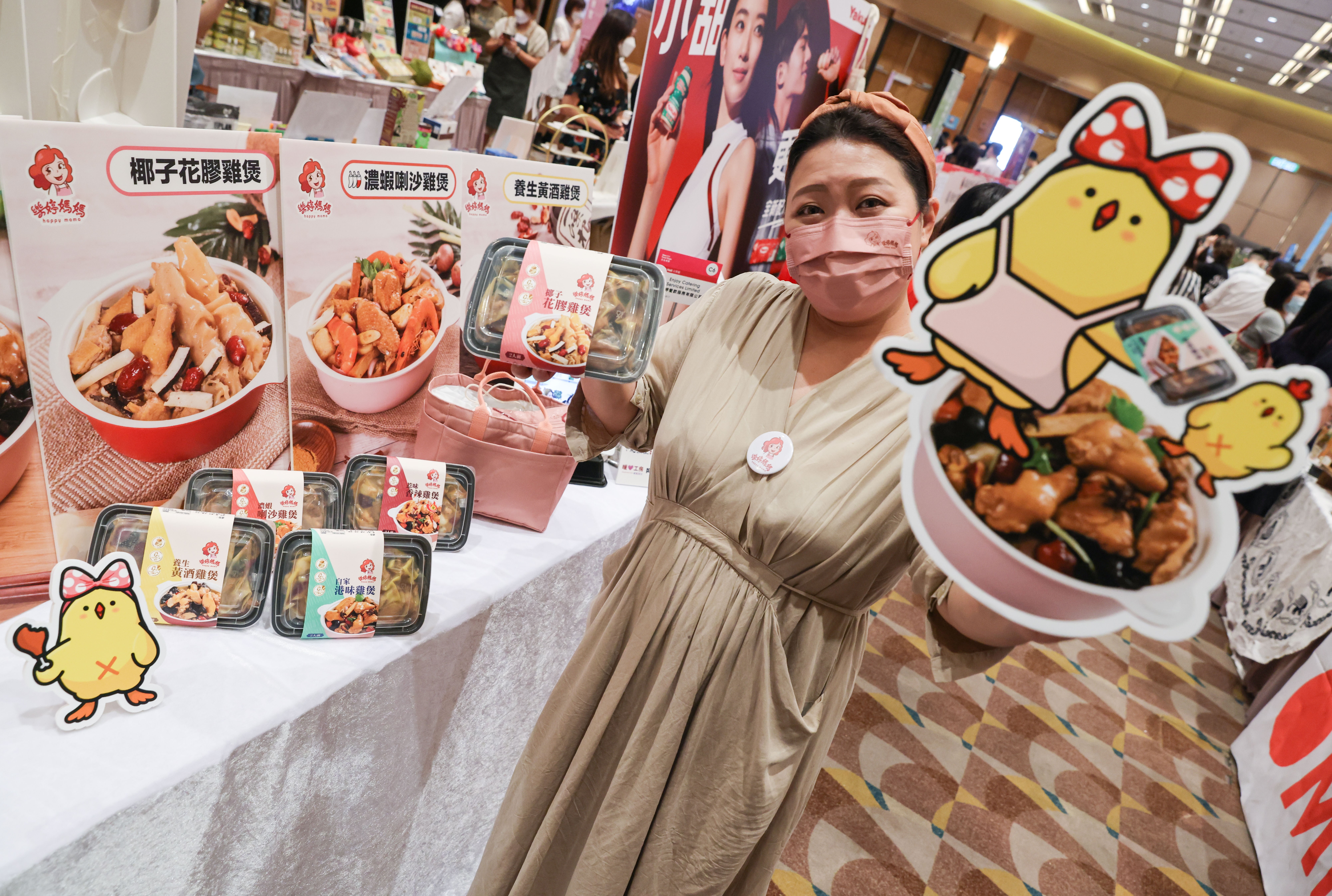 Many vendors, such as Happy Mama founder Jessica Leung, will be enticing shoppers with limited offers when the Hong Kong Food Expo kicks off next week. Photo: May Tse