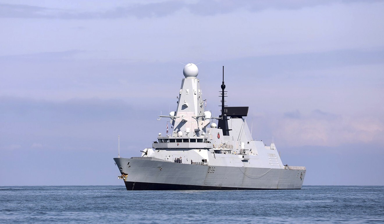 British destroyer HMS Defender in Georgia. File photo: AP