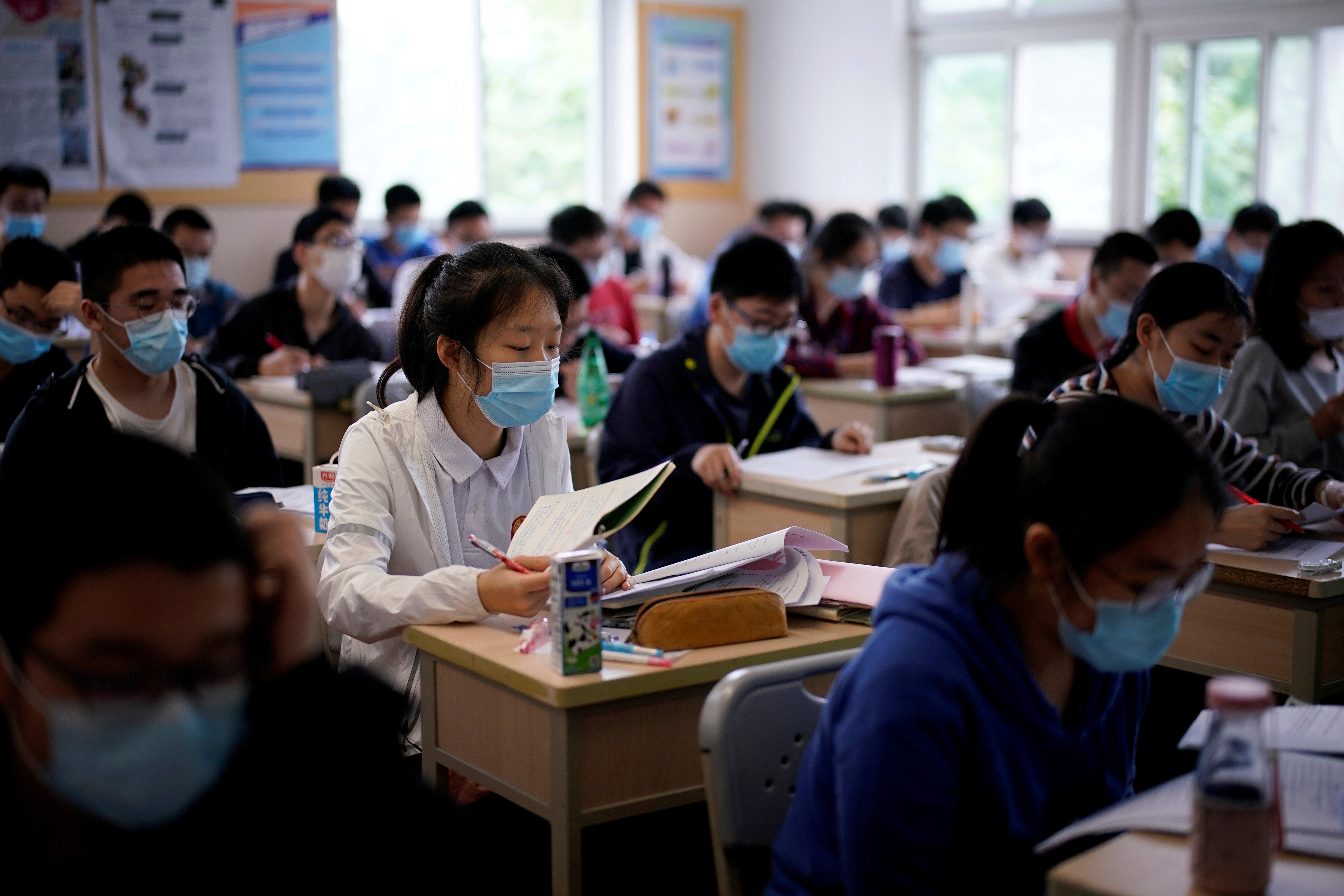 Many high-school students in China rely on private tutors to prepare for the highly competitive college-entrance exams. Photo: Reuters