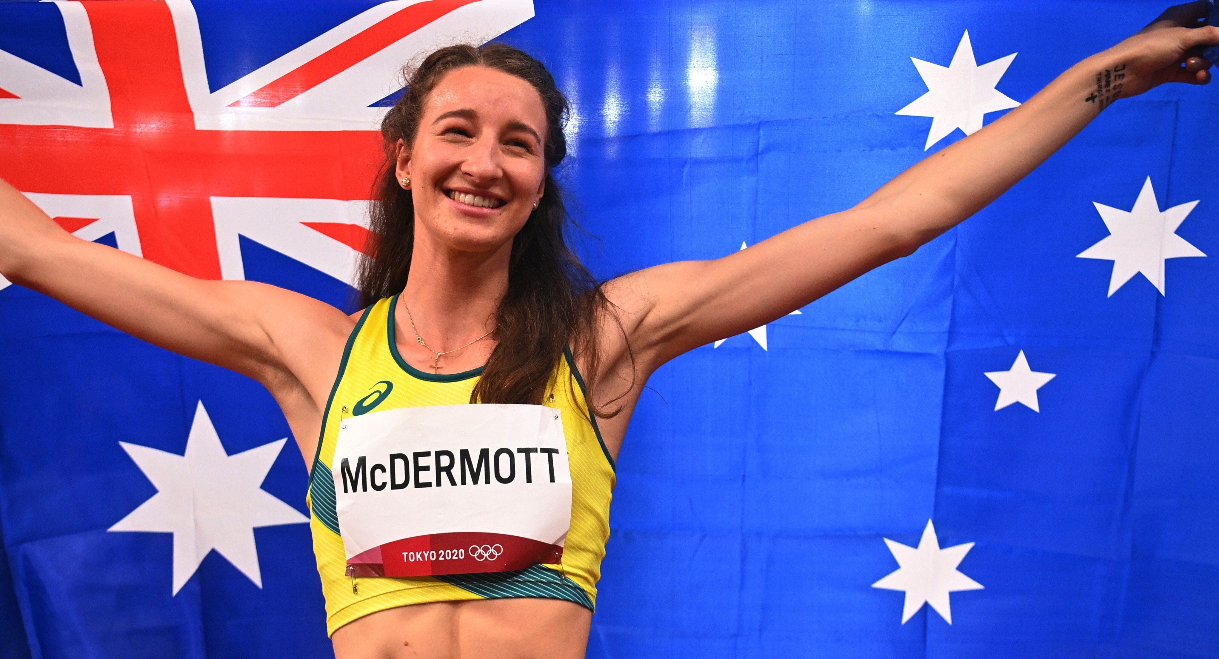 Nicola McDermott won a silver medal for Australia in the women’s high jump. Photo: Reuters