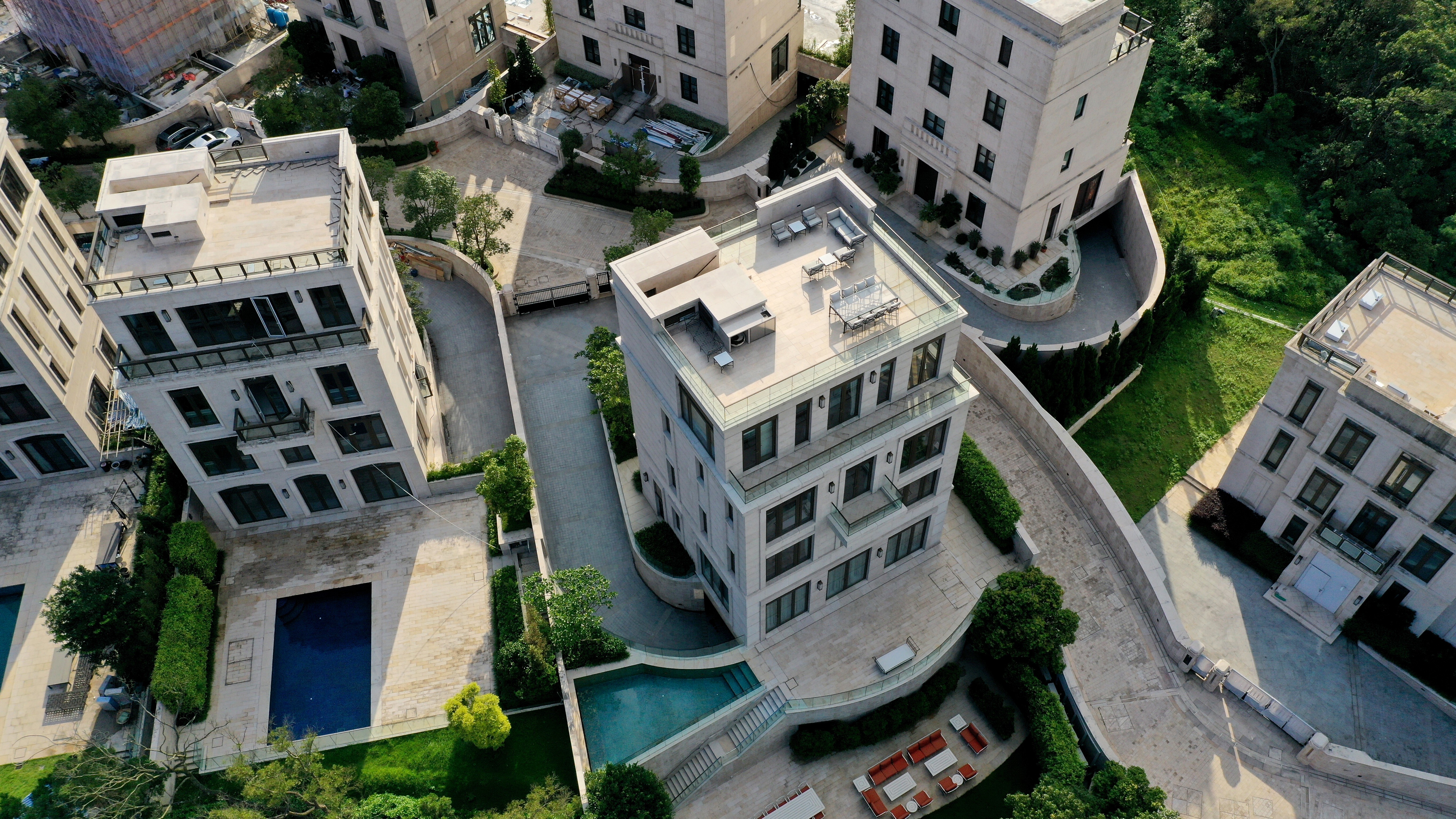 Aerial view of the Mount Nicholson luxury homes project, developed by Wharf Holdings, in Hong Kong, in June 2019. Photo: Martin Chan