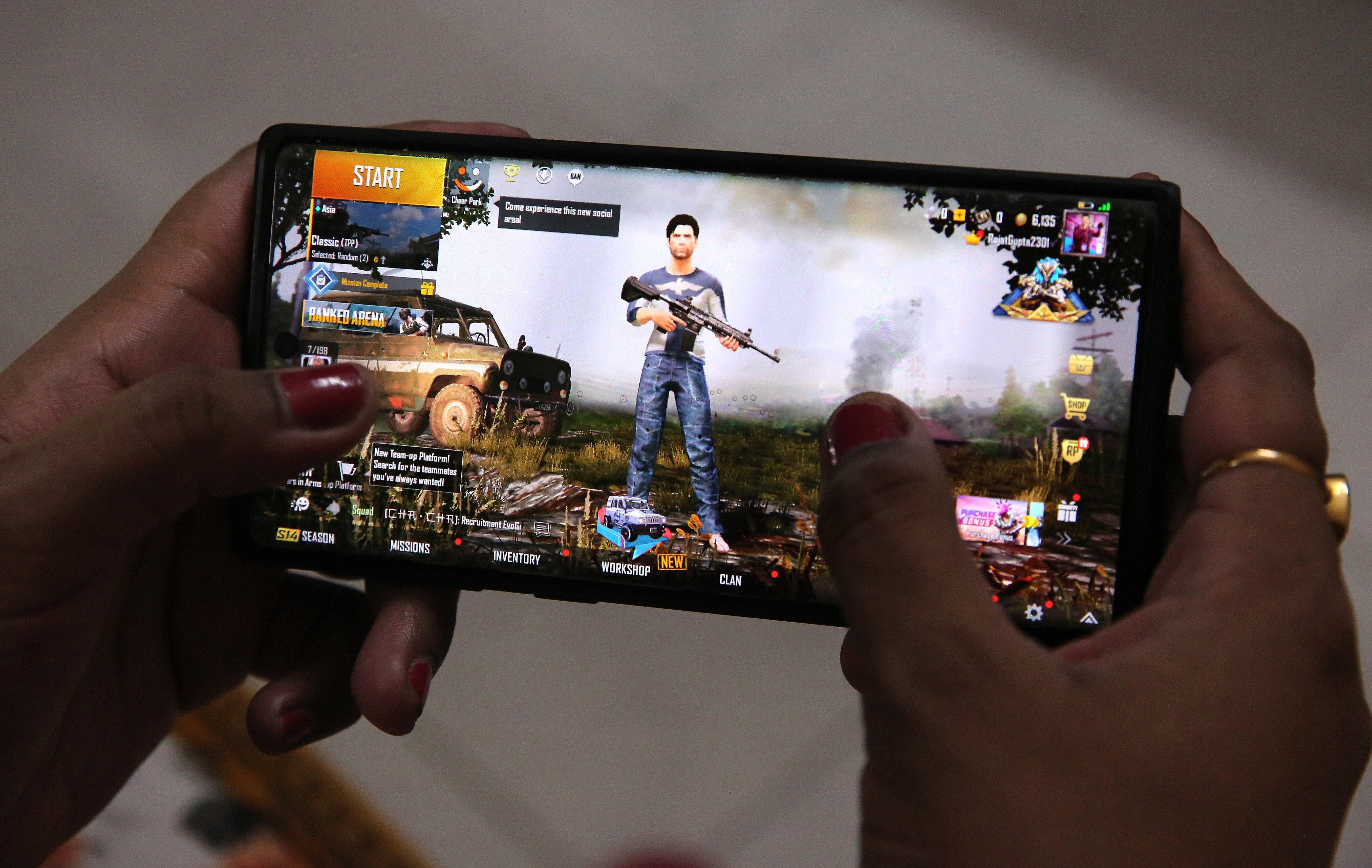 Tencent Holdings’ PUBG Mobile is the smartphone version of South Korean developer Krafton’s hit video game PUBG: Battlegrounds. Photo: EPA-EFE