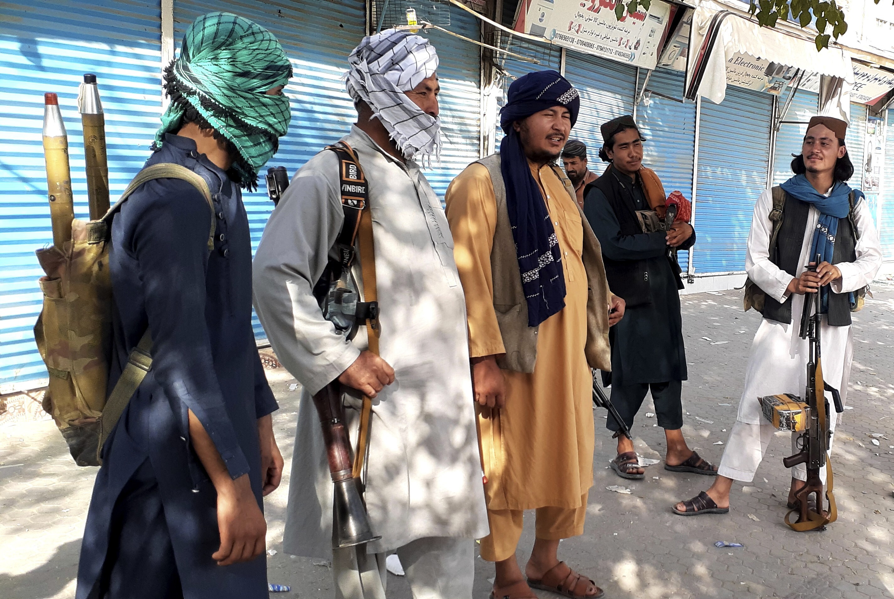 Taliban fighters in Kunduz city, northern Afghanistan. Photo: AP
