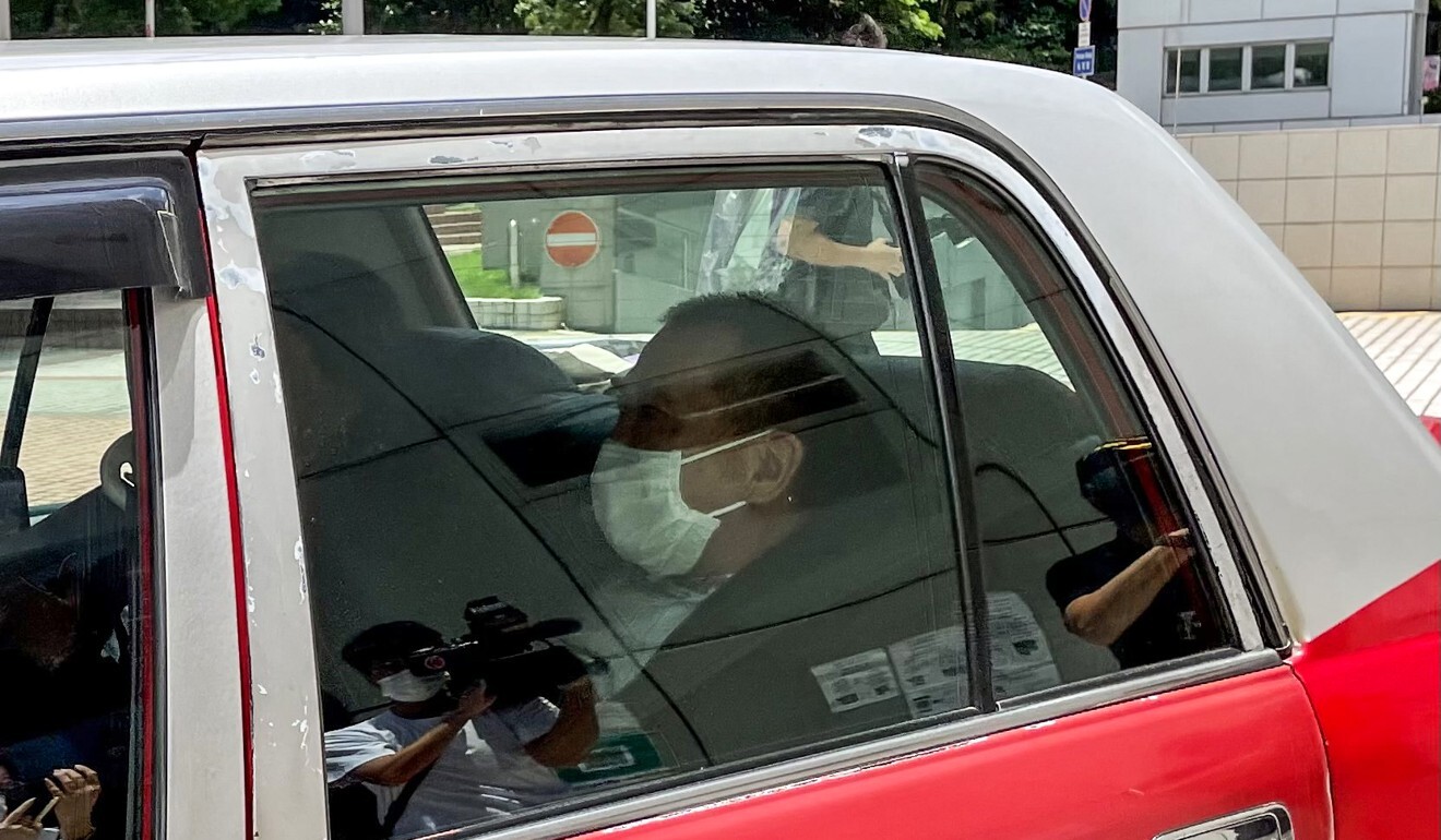 Peter Chan left Hong Kong’s High Court in a taxi with two others on Thursday. Photo: Jasmine Siu Peter Chan left Hong Kong’s High Court in a taxi with two others on Thursday. Photo: Jasmine Siu