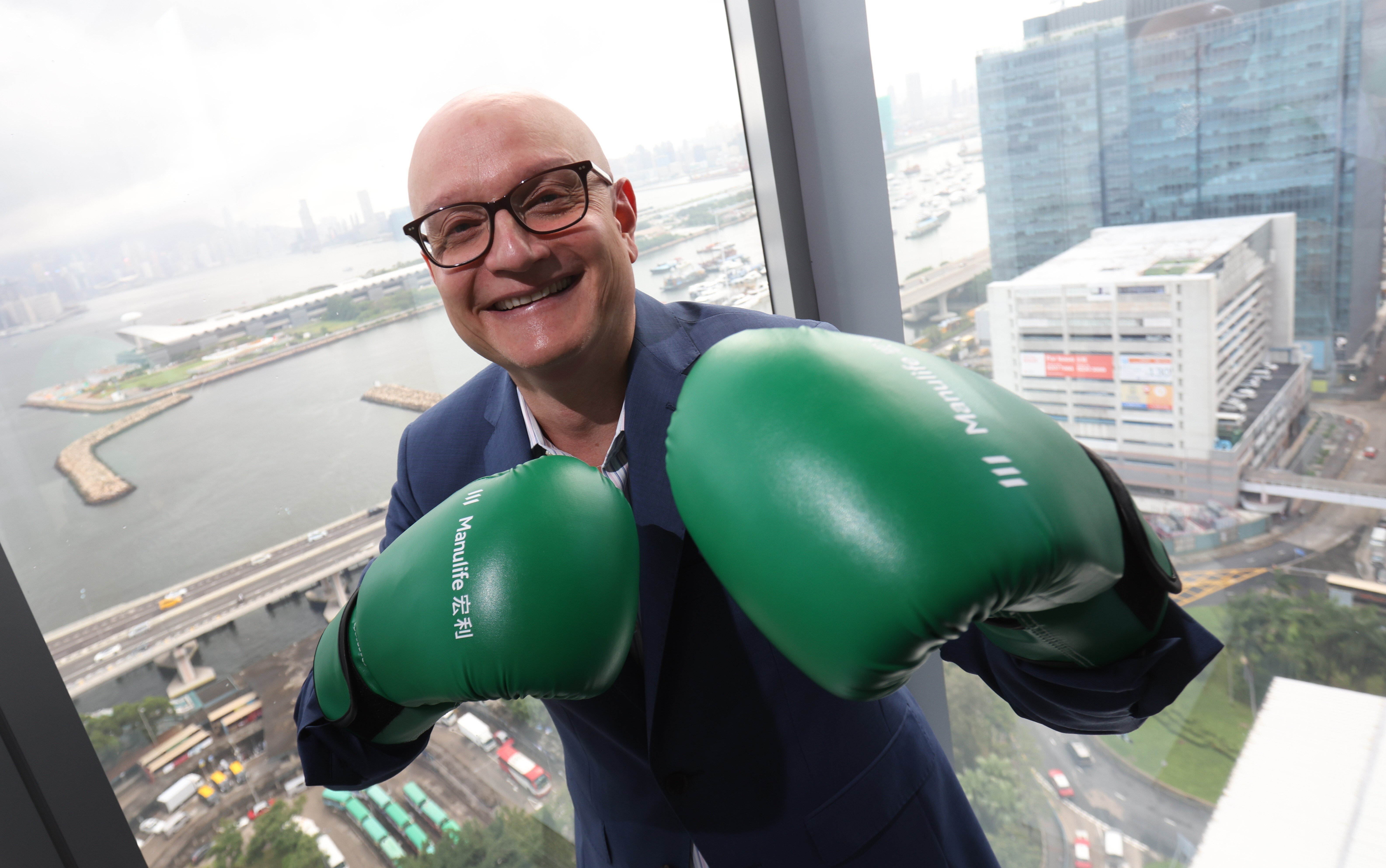 Damien Green, chief executive of Manulife Hong Kong and Macau, is confident in the future of Hong Kong. Photo: May Tse