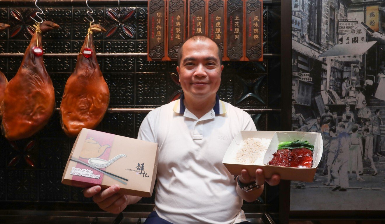 Carrel Kam’s Yung Kee restaurants have been using biodegradable lunchboxes for years, but new government requirements have raised concerns over sourcing plastic-free tableware. Photo: Jonathan Wong