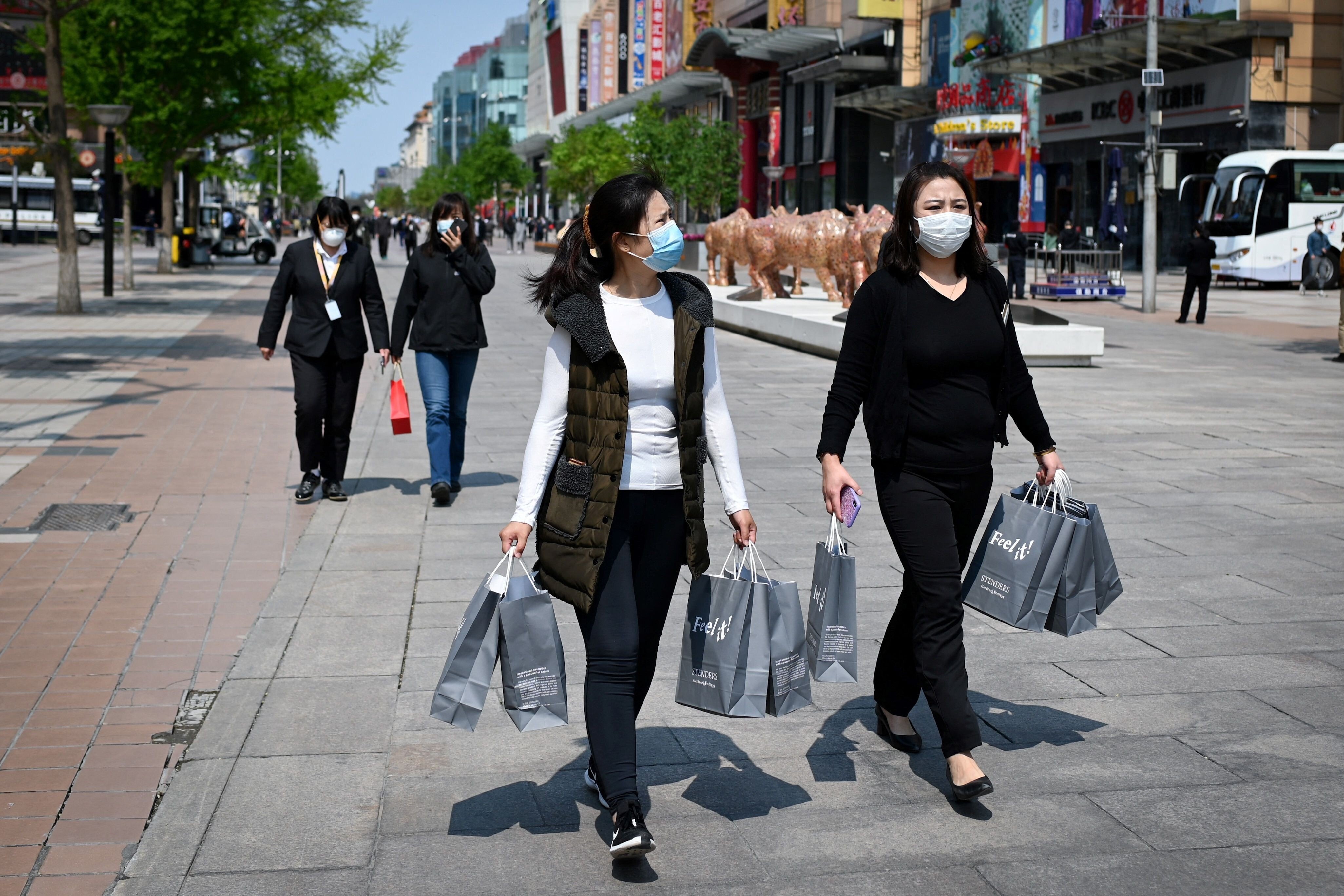 China’s retail sales were strong in the first half of the year, but consumer confidence has not yet fully recovered to pre-pandemic levels. Photo: AFP