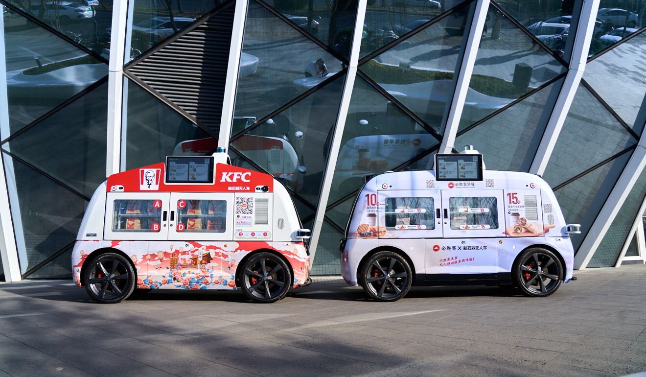 Neolix has delivered its autonomous delivery vehicles to KFC and Pizza Hut. Photo: Handout