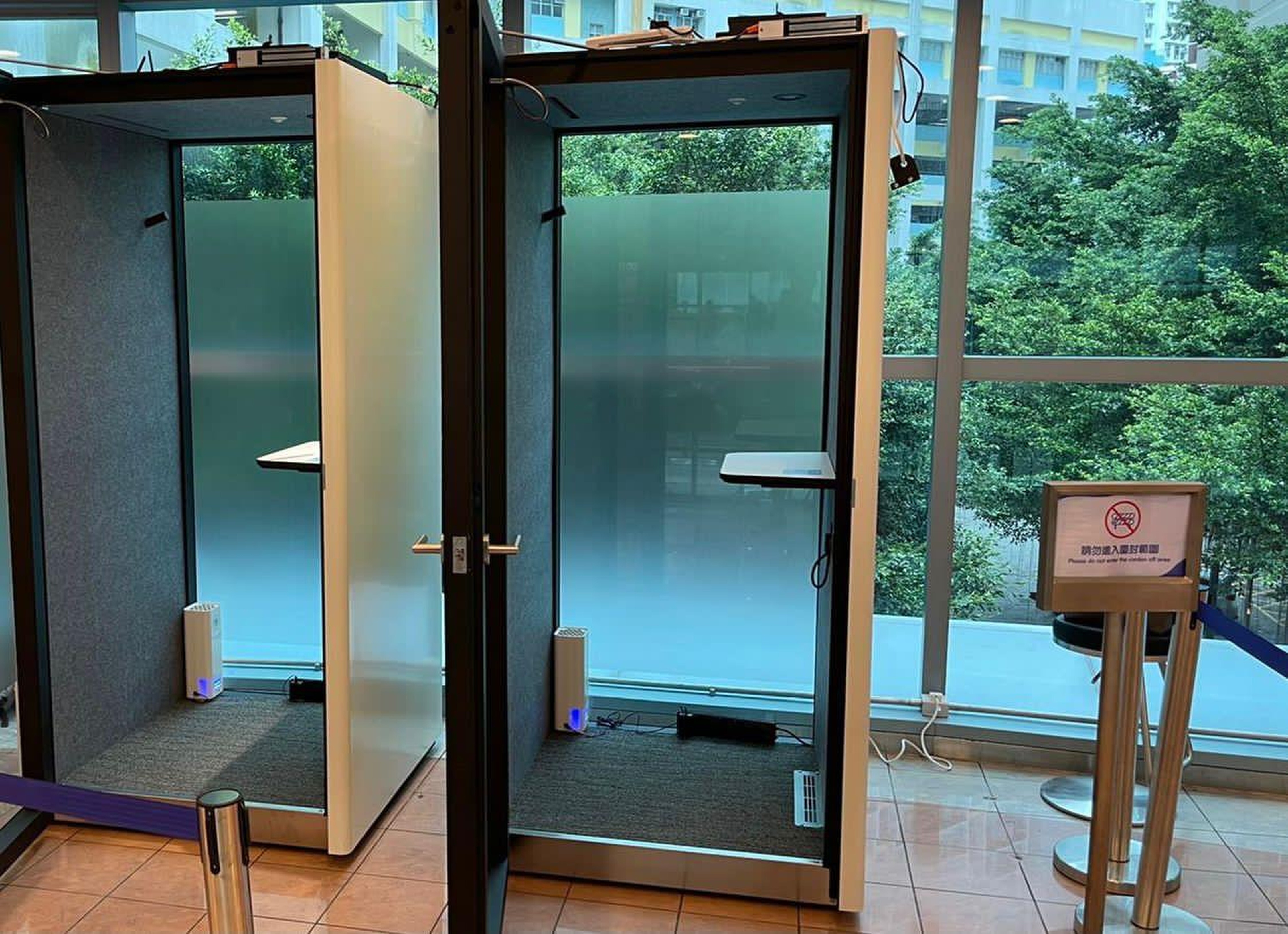 The first set of booths have been launched in seven shopping centres across Hong Kong. Photo: Handout