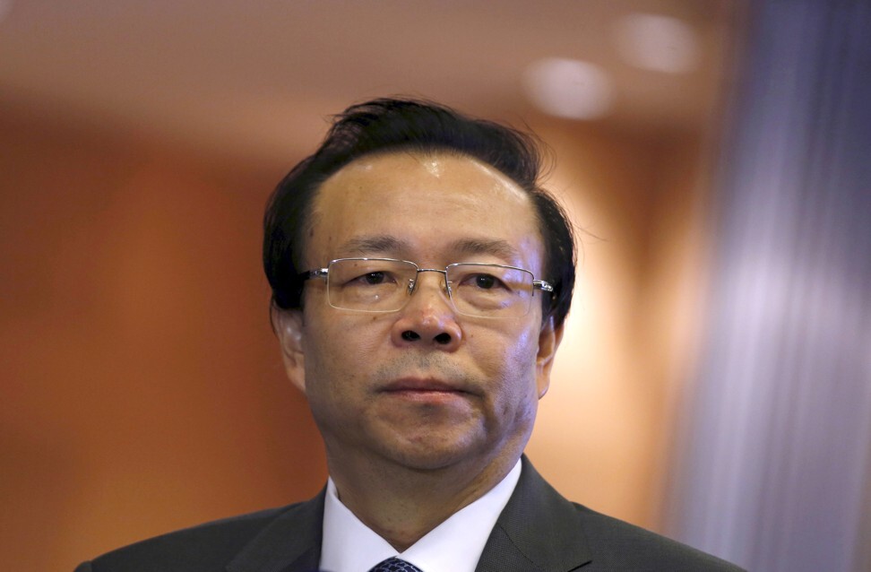 China Huarong Asset Management’s former chairman Lai Xiaomin during the company’s trading debut on Hong Kong Stock exchanges on October 30, 2015. Photo: Reuters
