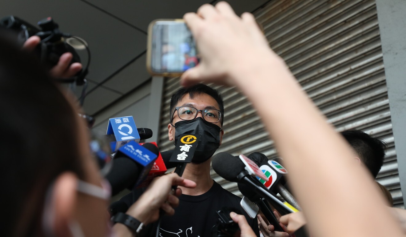 Hong Kong Alliance in Support of Patriotic Democratic Movements of China representative Simon Leung. Photo: Xiaomei Chen
