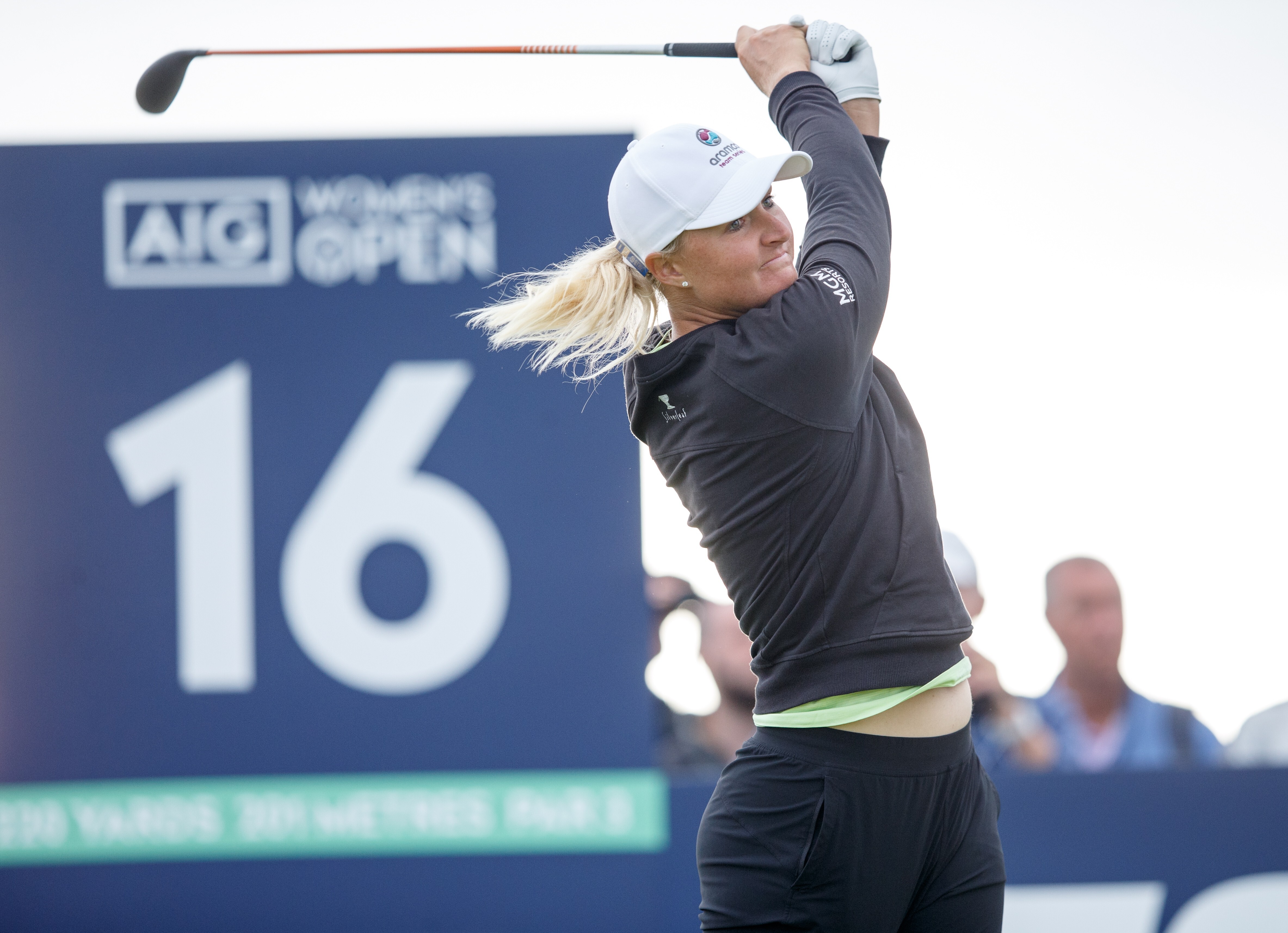 Sweden’s Anna Nordqvist won the Women’s British Open at Carnoustie in Scotland. Photo: EPA