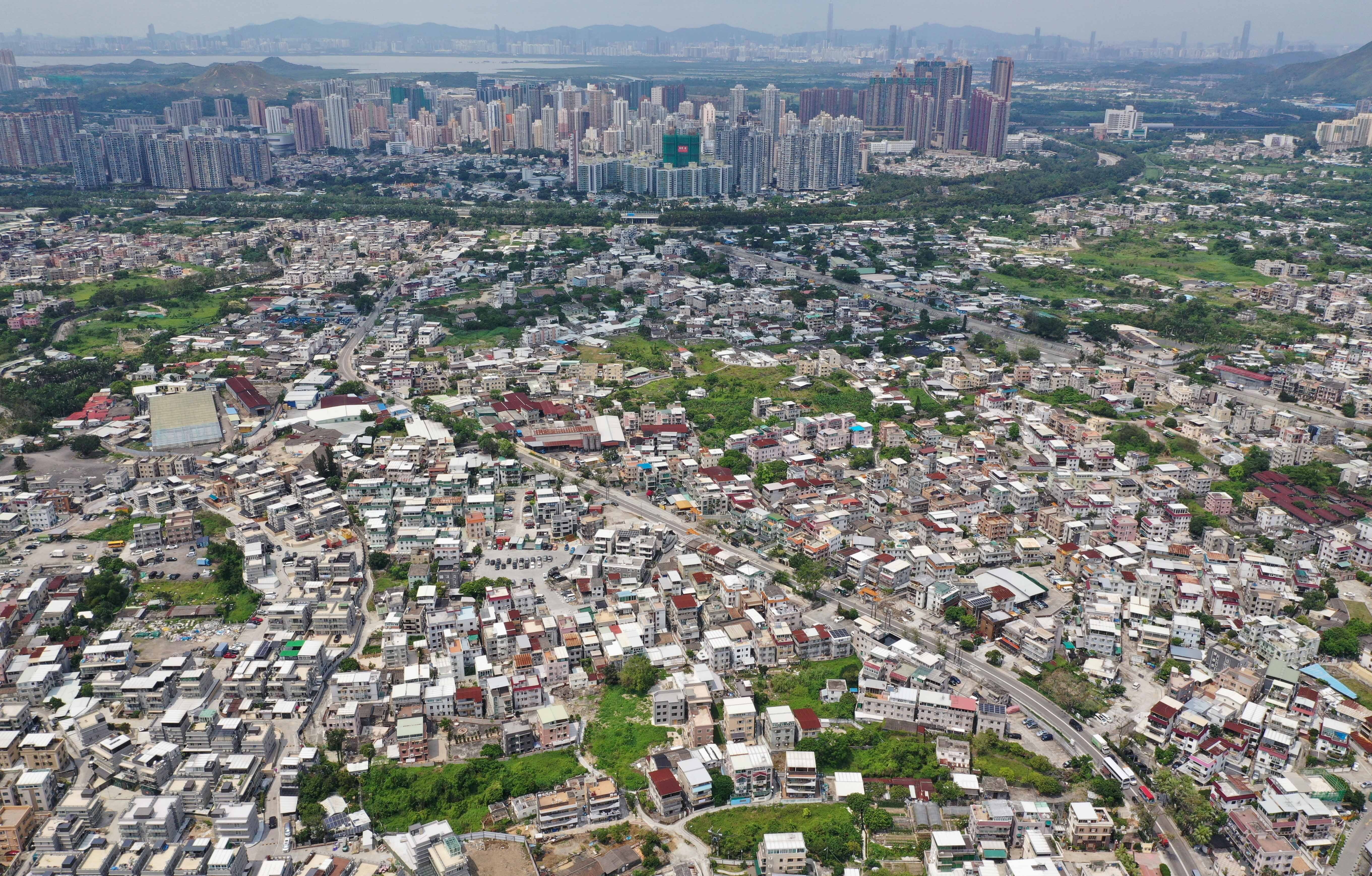 An aerial view of indigenous village houses in the New Territories. Photo: Winson Wong