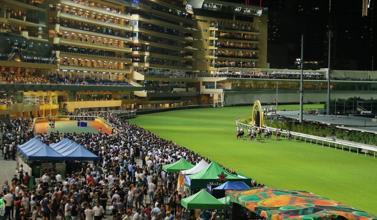 The Happy Valley beer garden in full swing.
