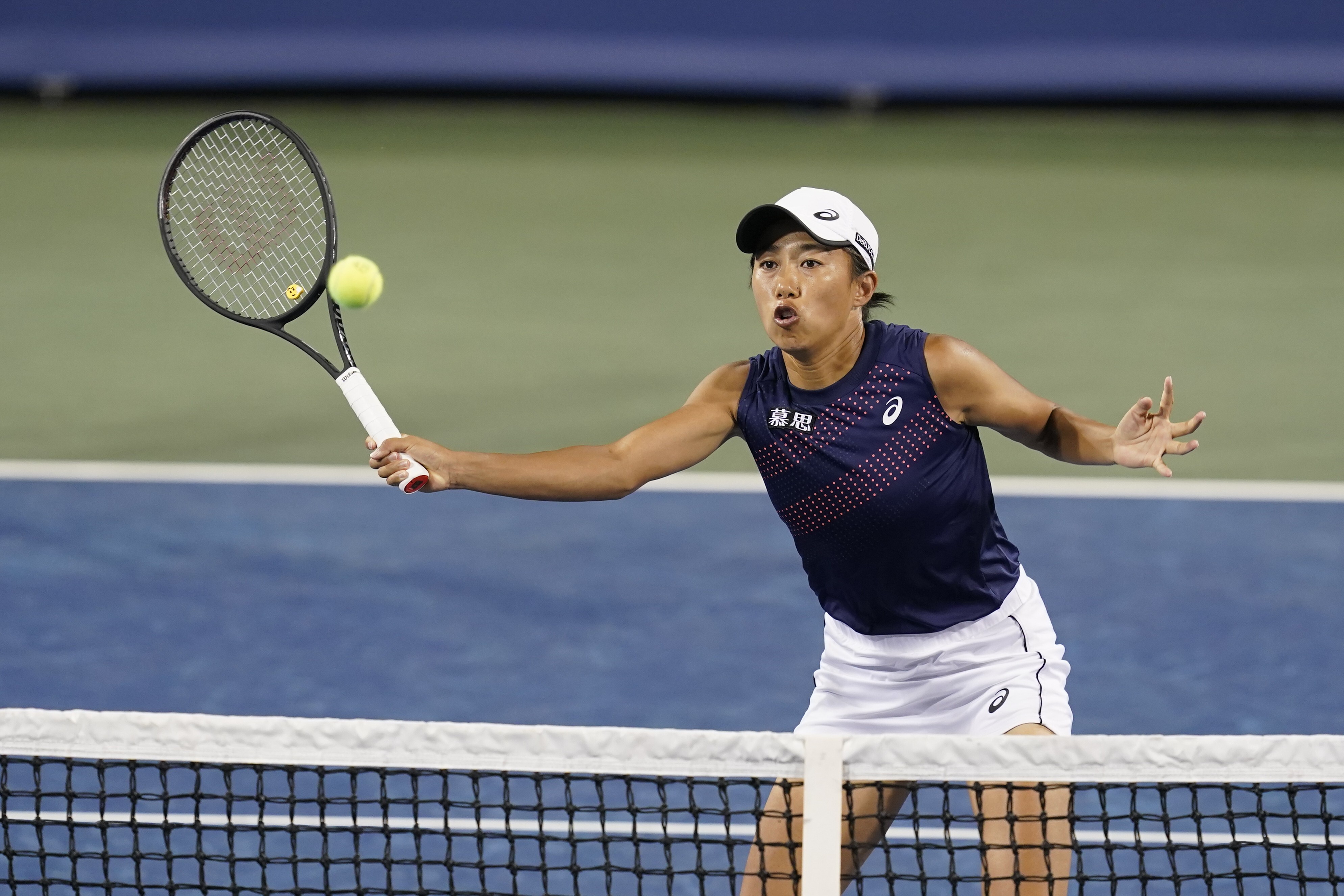 China’s Zhang Shuai in the women's double final of the 2021 Western & Southern Open. She will be the only Chinese player in the US Open this year. Photo: AP