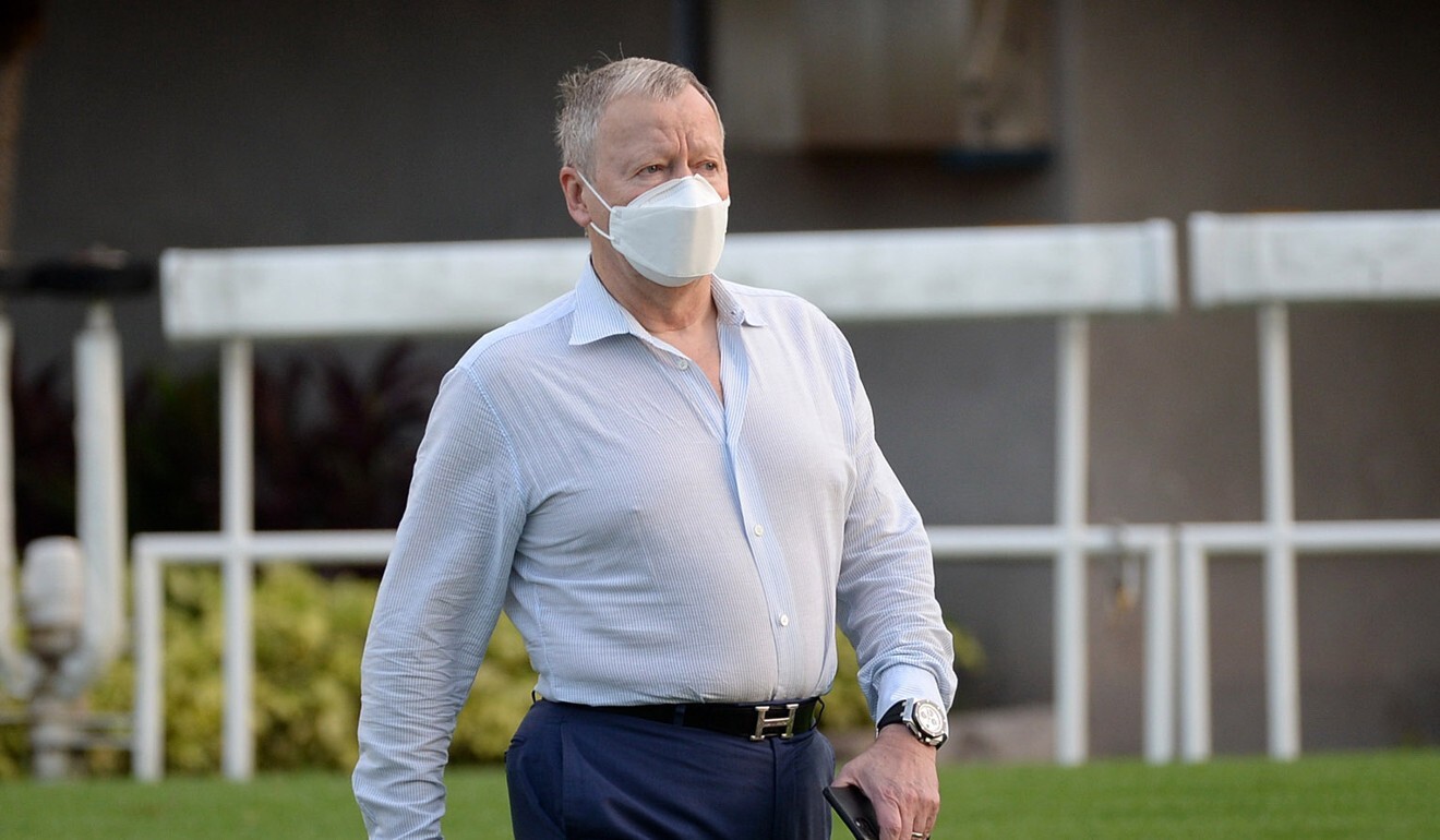 Jockey Club chief executive Winfried Engelbrecht-Bresges at trackwork on Tuesday morning.