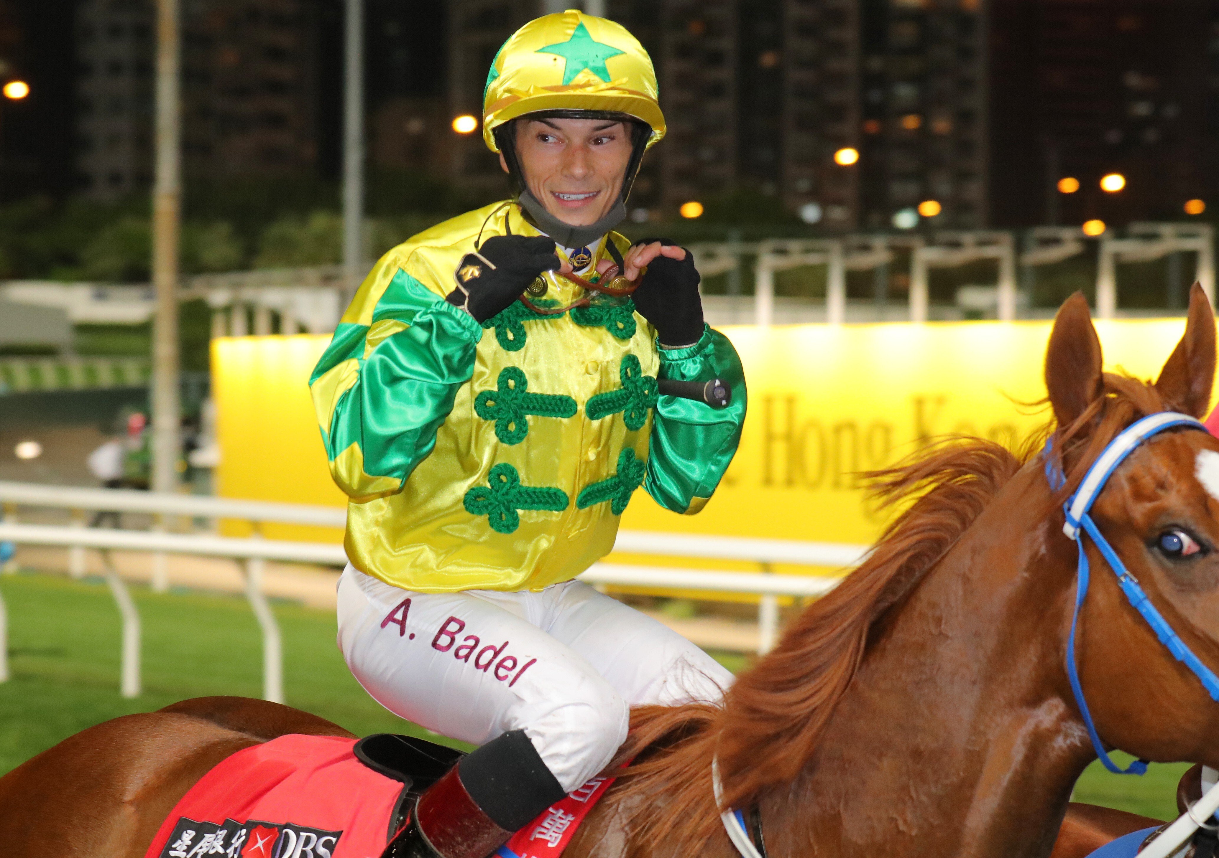 Alexis Badel is all smiles after a winner. Photos: Kenneth Chan