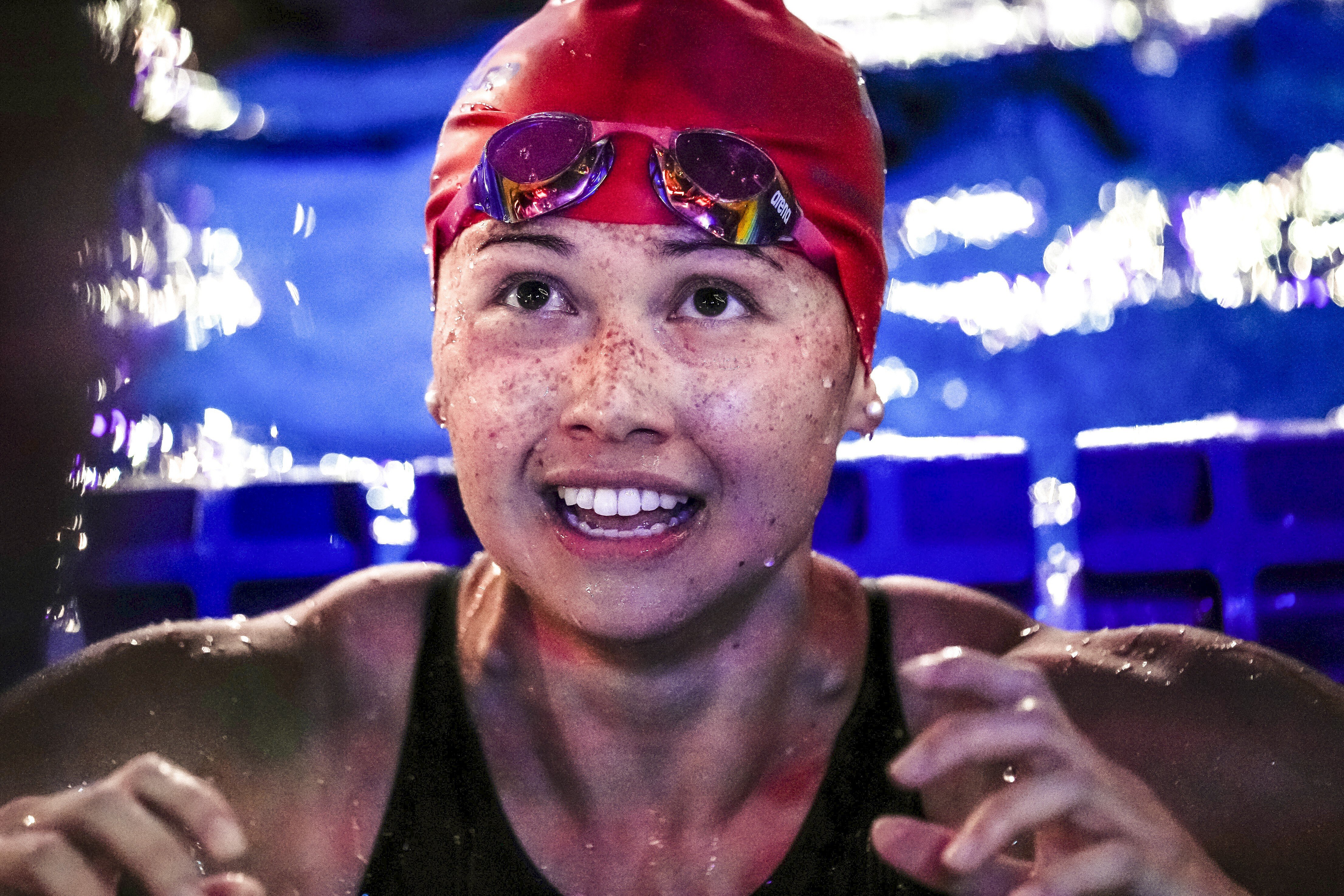 Hong Kong swimmer Siobhan Haughey in action for Energy Standard in the 2021 International Swimming League in Naples, Italy. Photo: ISL/Mike Lewis