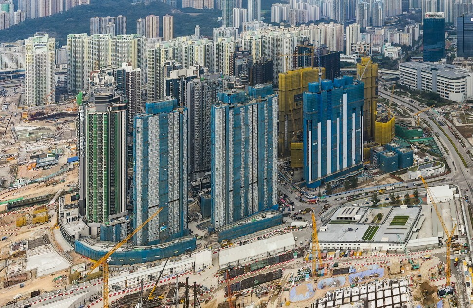 Aerial view of The Henley III residential project by Henderson Land Developments at the former Kai Tak airport in Kowloon on 24 February 2021. Photo: Winson Wong.