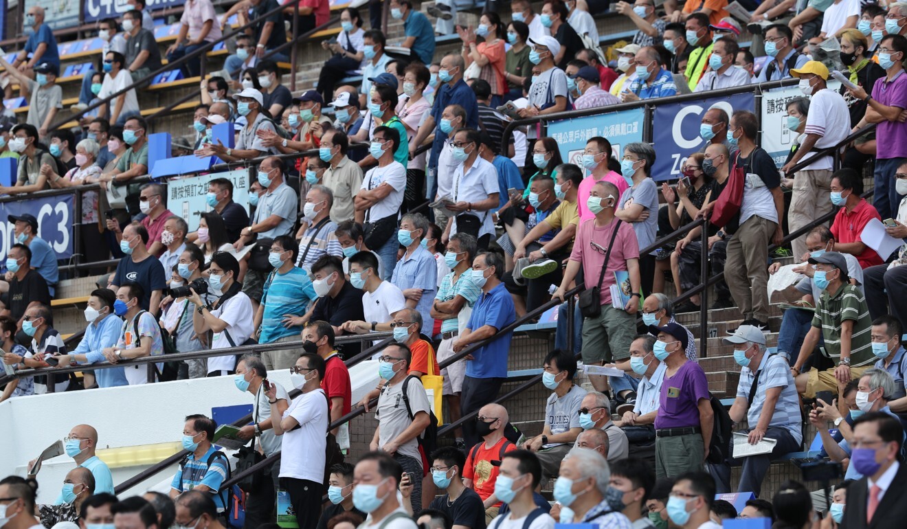 Fans pack the stands at Sha Tin.