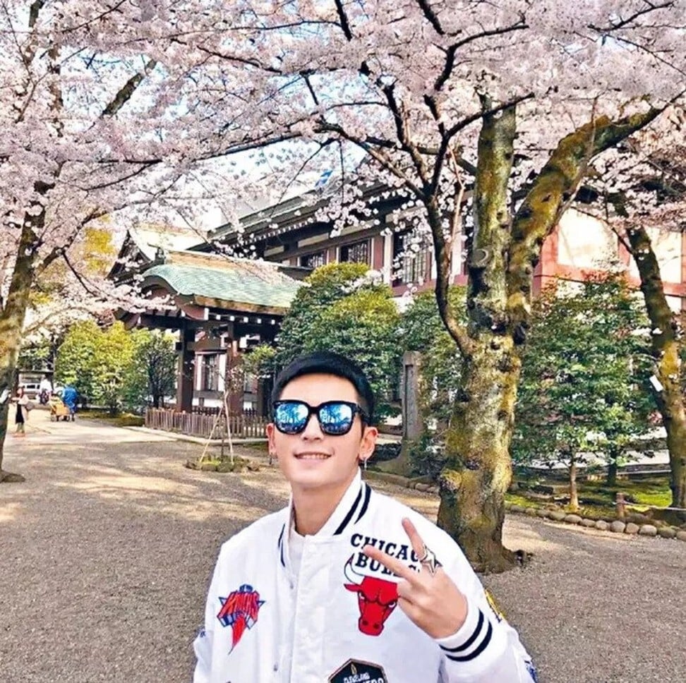 Famous actor Zhang Zhehan was blacklisted after this picture emerged of him at the Yasukuni Shrine in 2018. Photo: Weibo