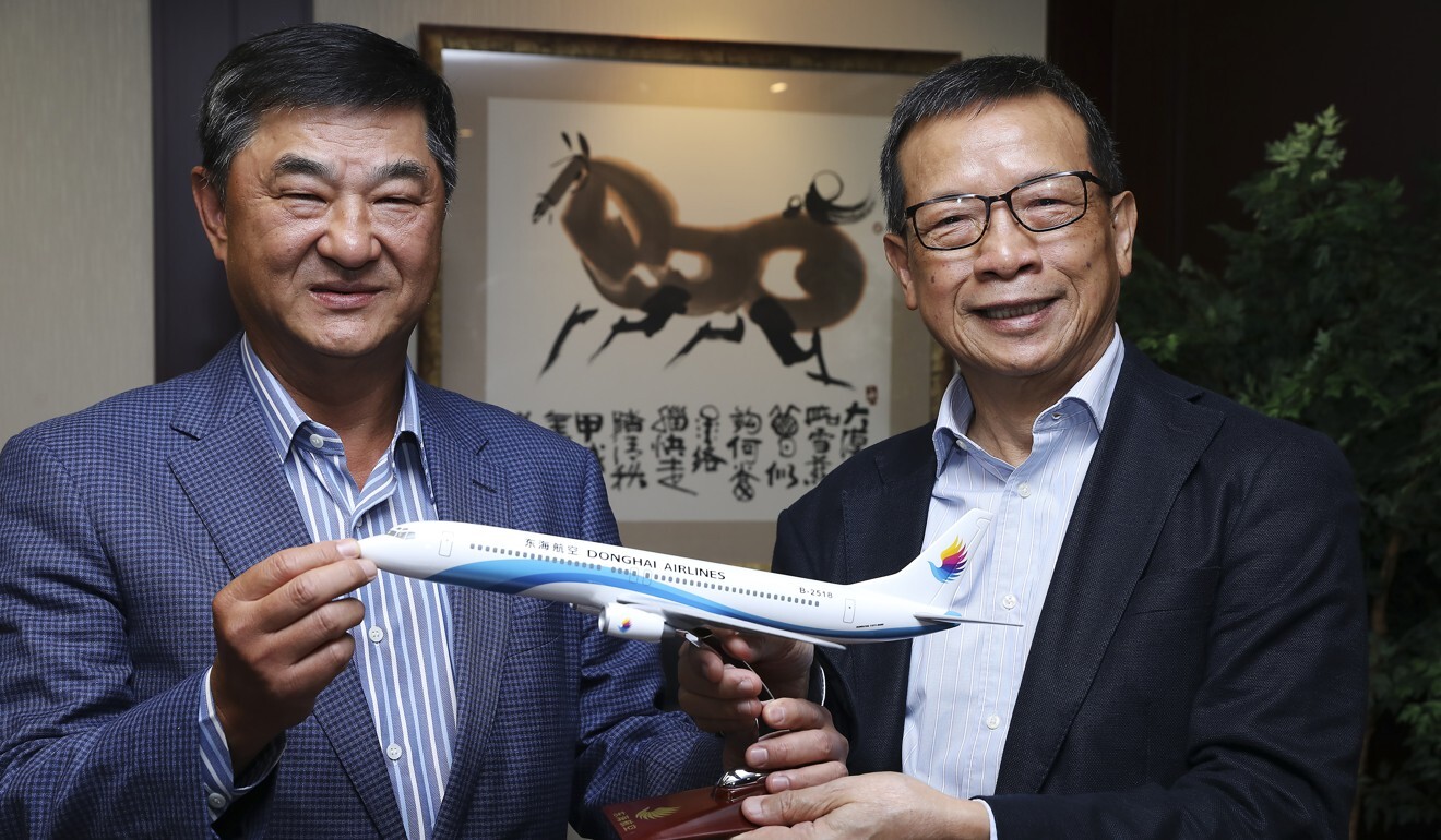 Major investor Bill Wong (left) and Greater Bay Airlines director Stanley Hui were hoping for a fourth-quarter launch. Photo: K. Y. Cheng
