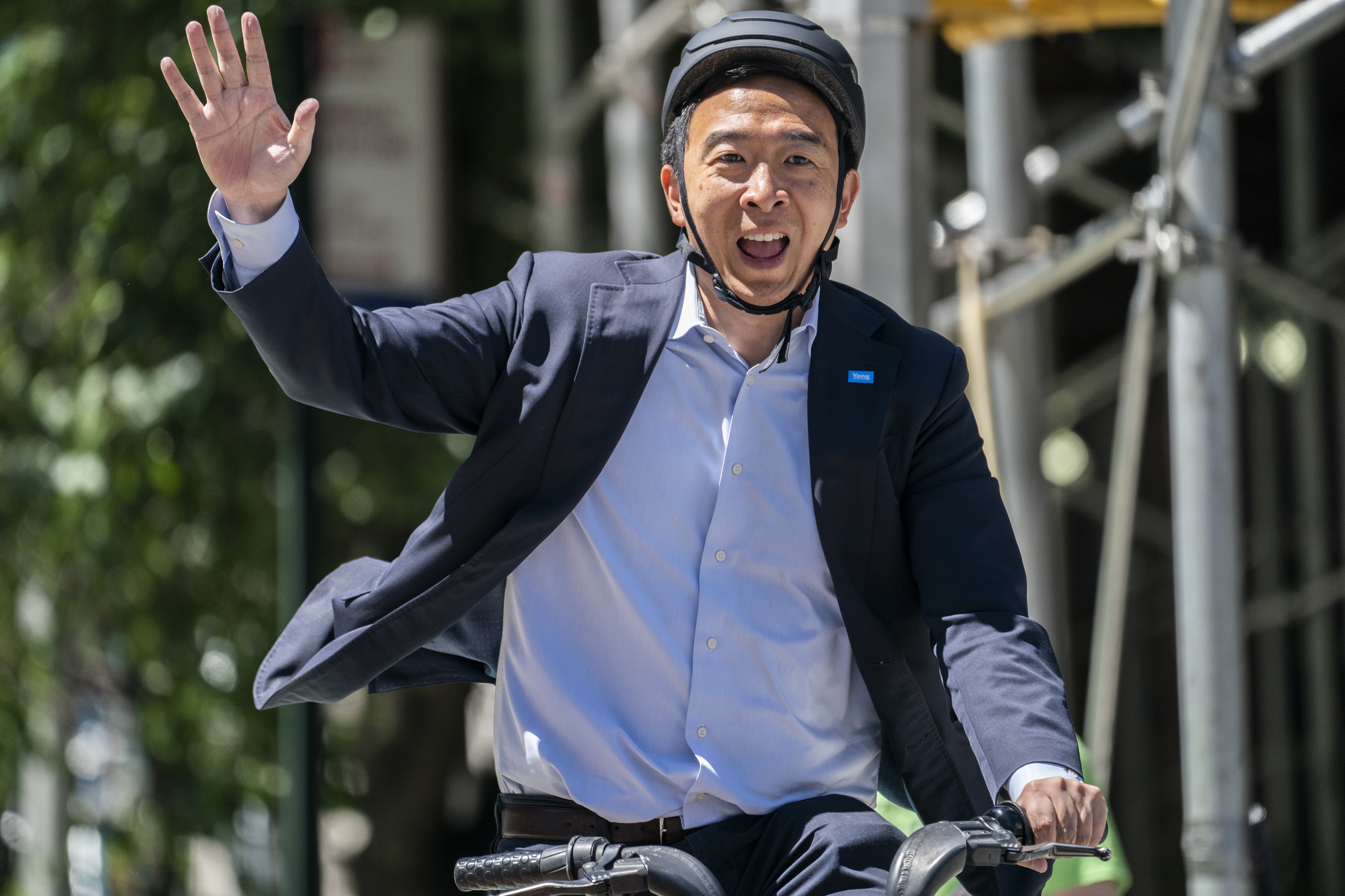 Andrew Yang, when he was a New York City mayoral candidate earlier this year. Photo: AP