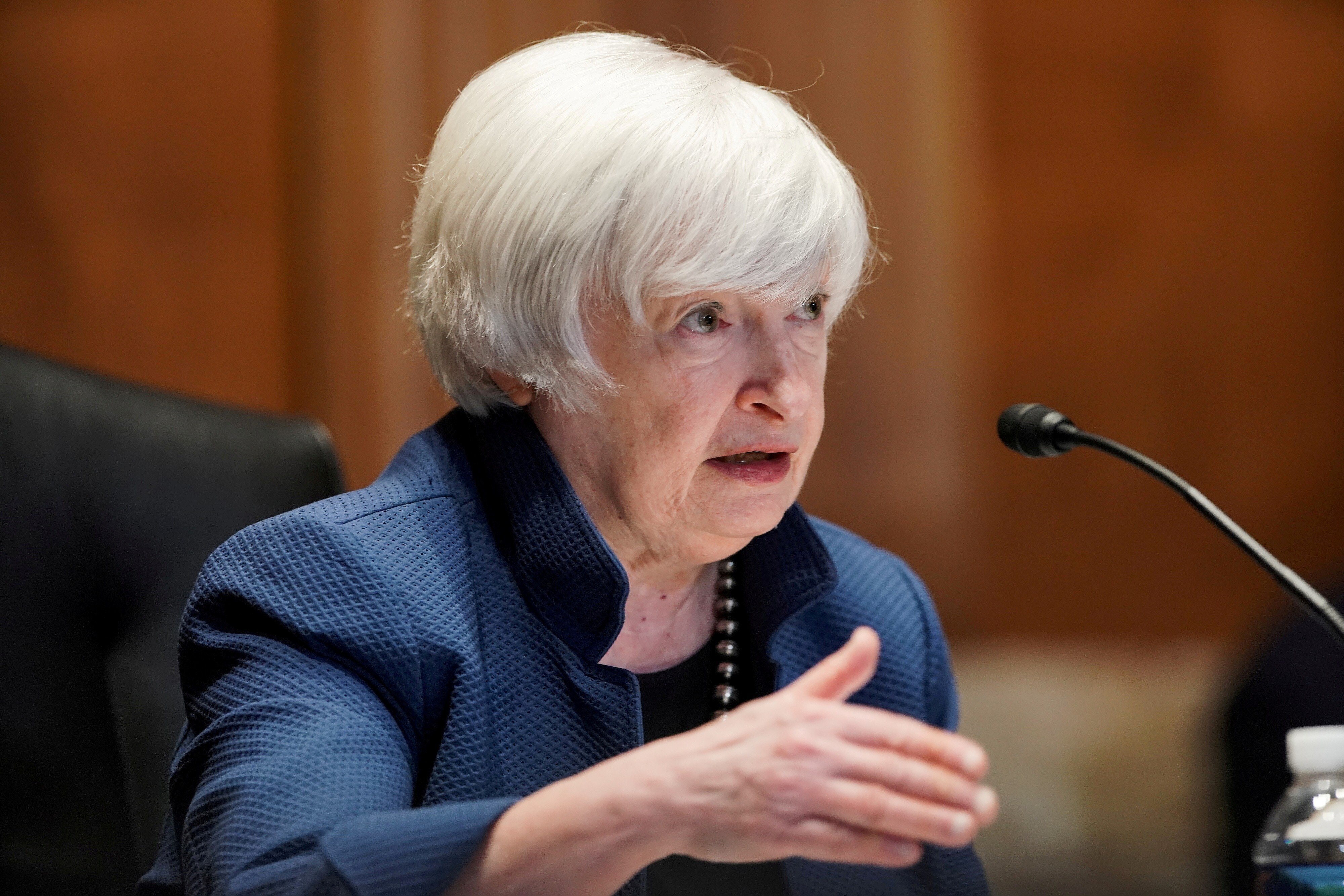 US Treasury Secretary Janet Yellen answers questions during a Senate Appropriations Subcommittee hearing in Washington in June. Photo: Reuters