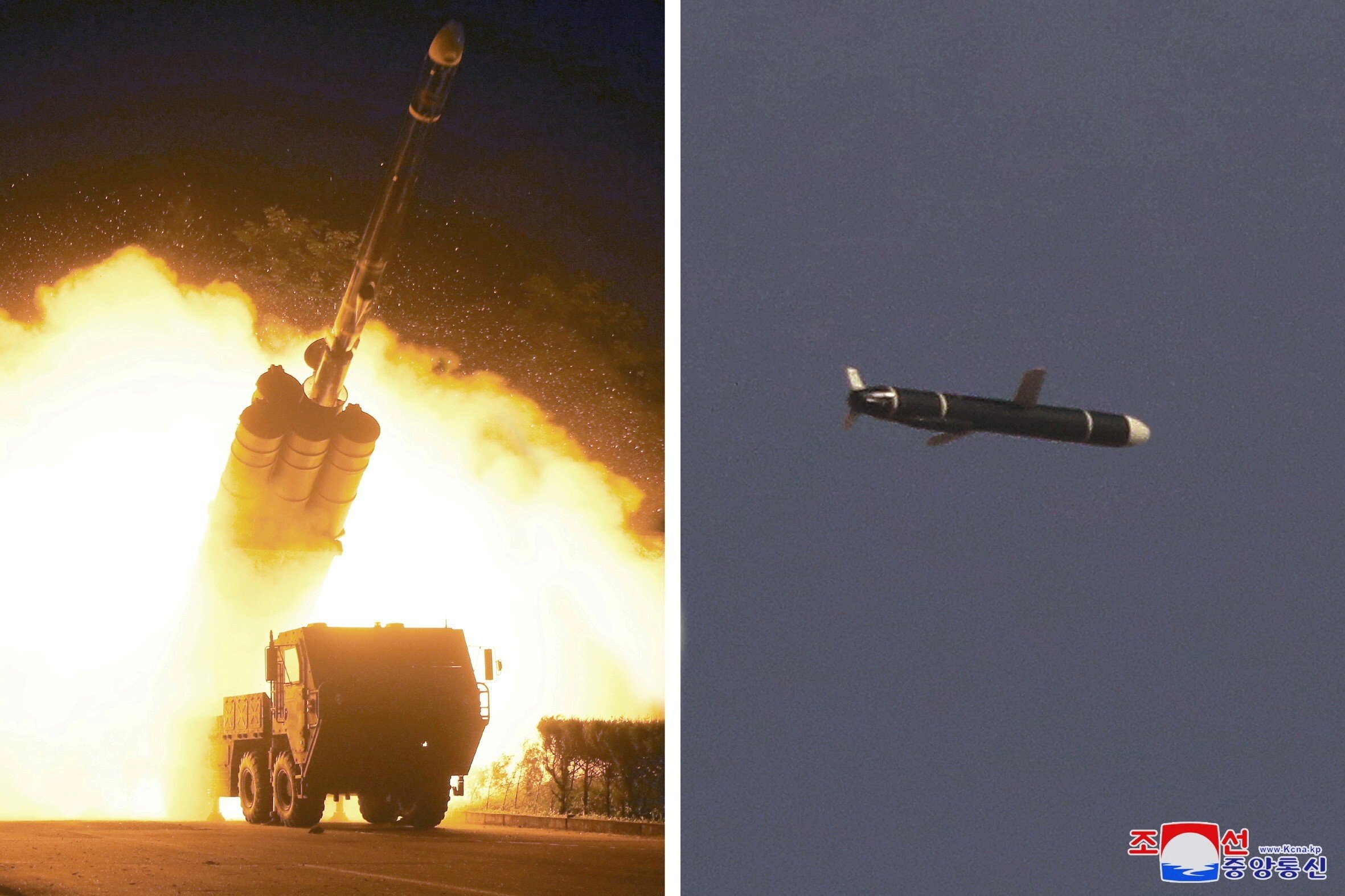 The Academy of National Defence Science conducts long-range cruise missile tests in North Korea. Photos: KCNA/Reuters