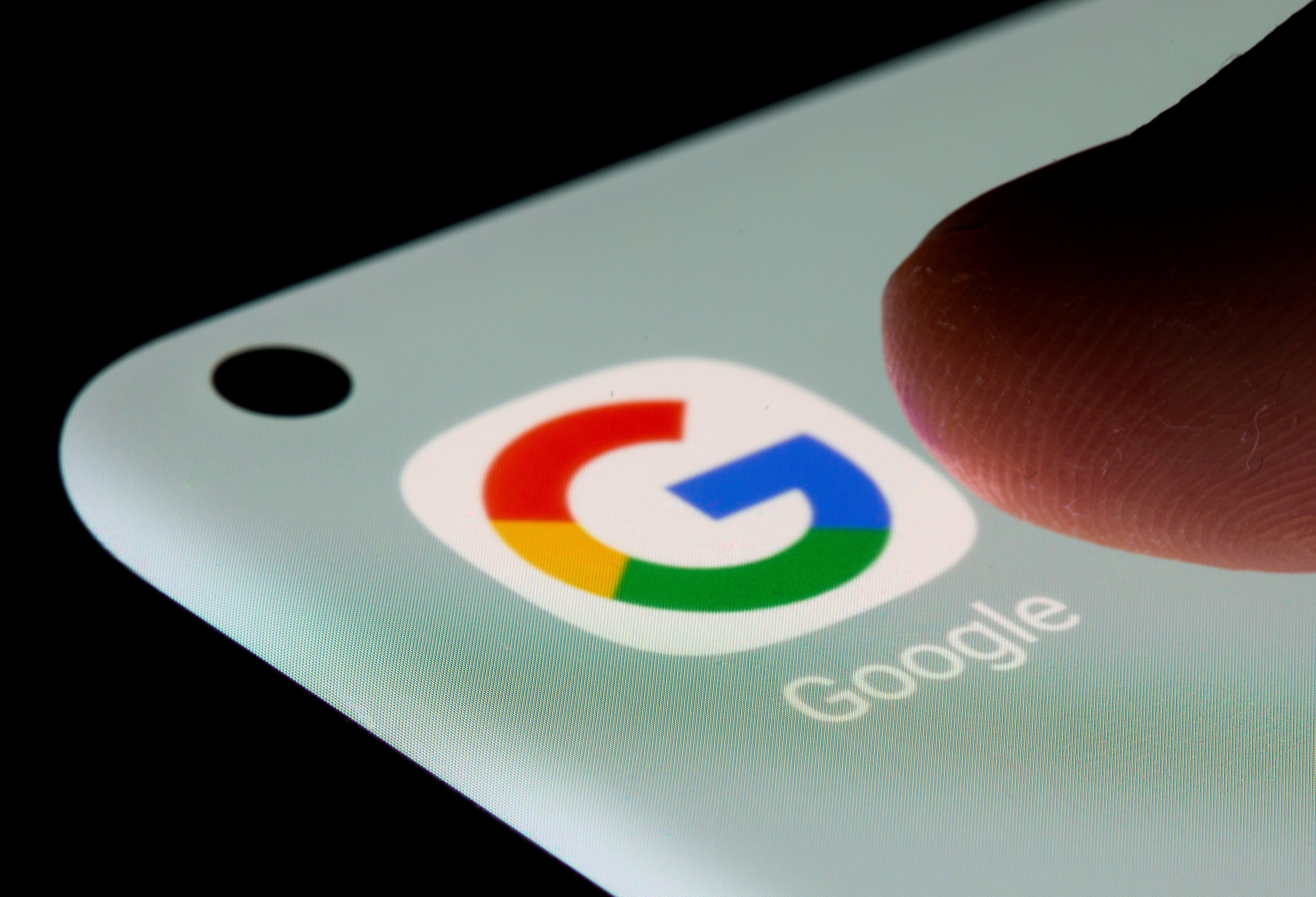 The Google app seen on a smartphone on July 13. South Korea fined Google US$177 million over agreements with smartphone makers that prevented prominent gadget brands from developing their own versions of Android. Photo: Reuters
